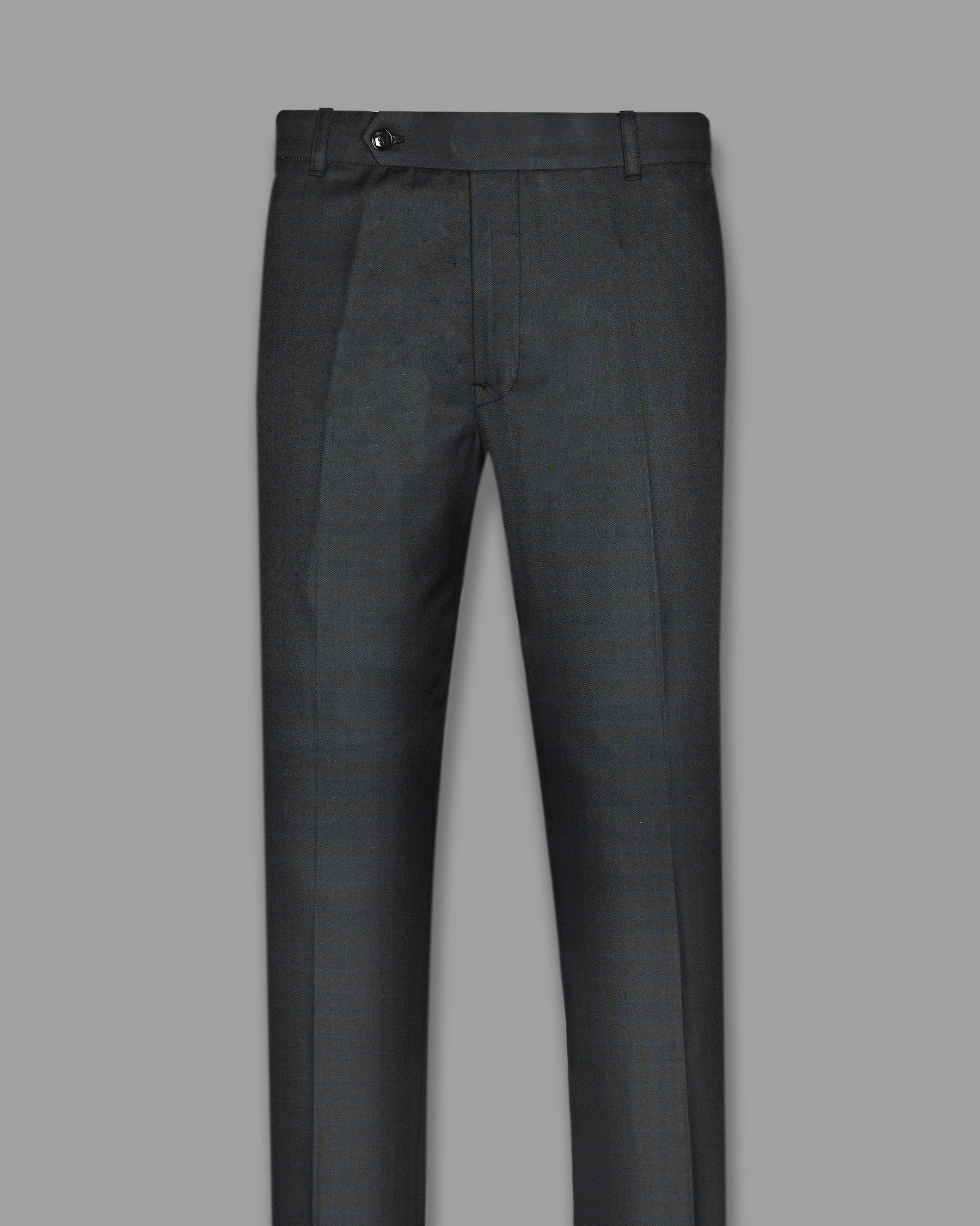 Charcoal Subtle windowpane Wool Blend Suit