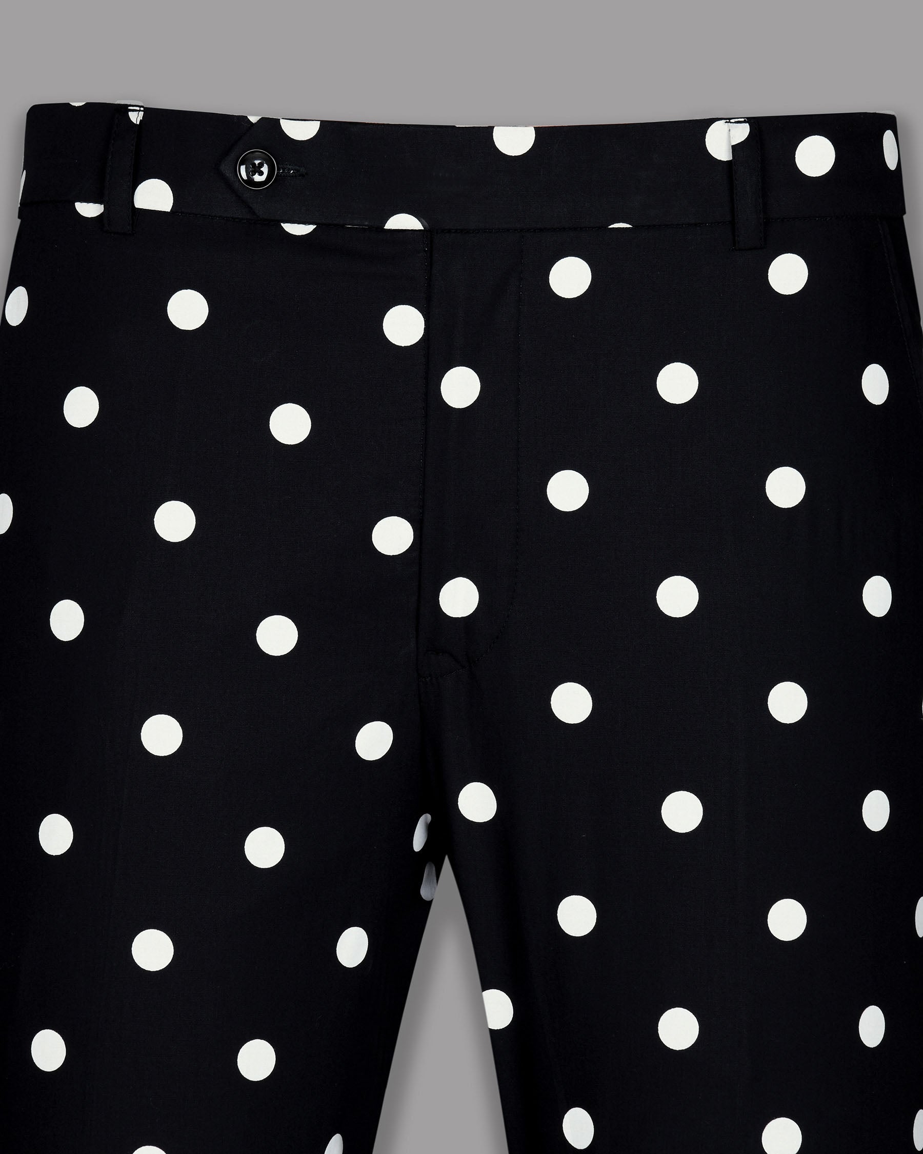 Jade Black Polka print Premium Cotton Suit