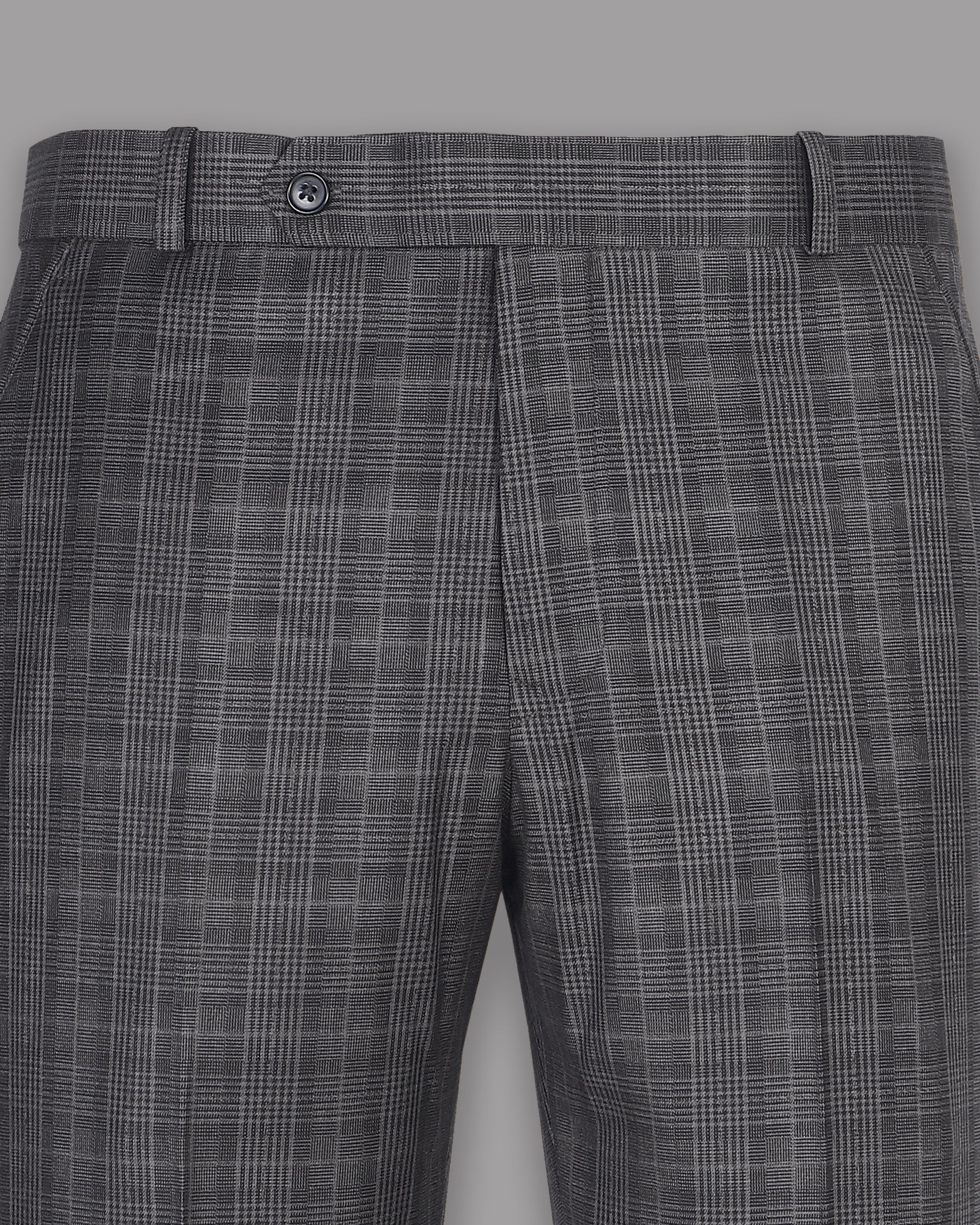 Porpoise Grey Plaid Suit