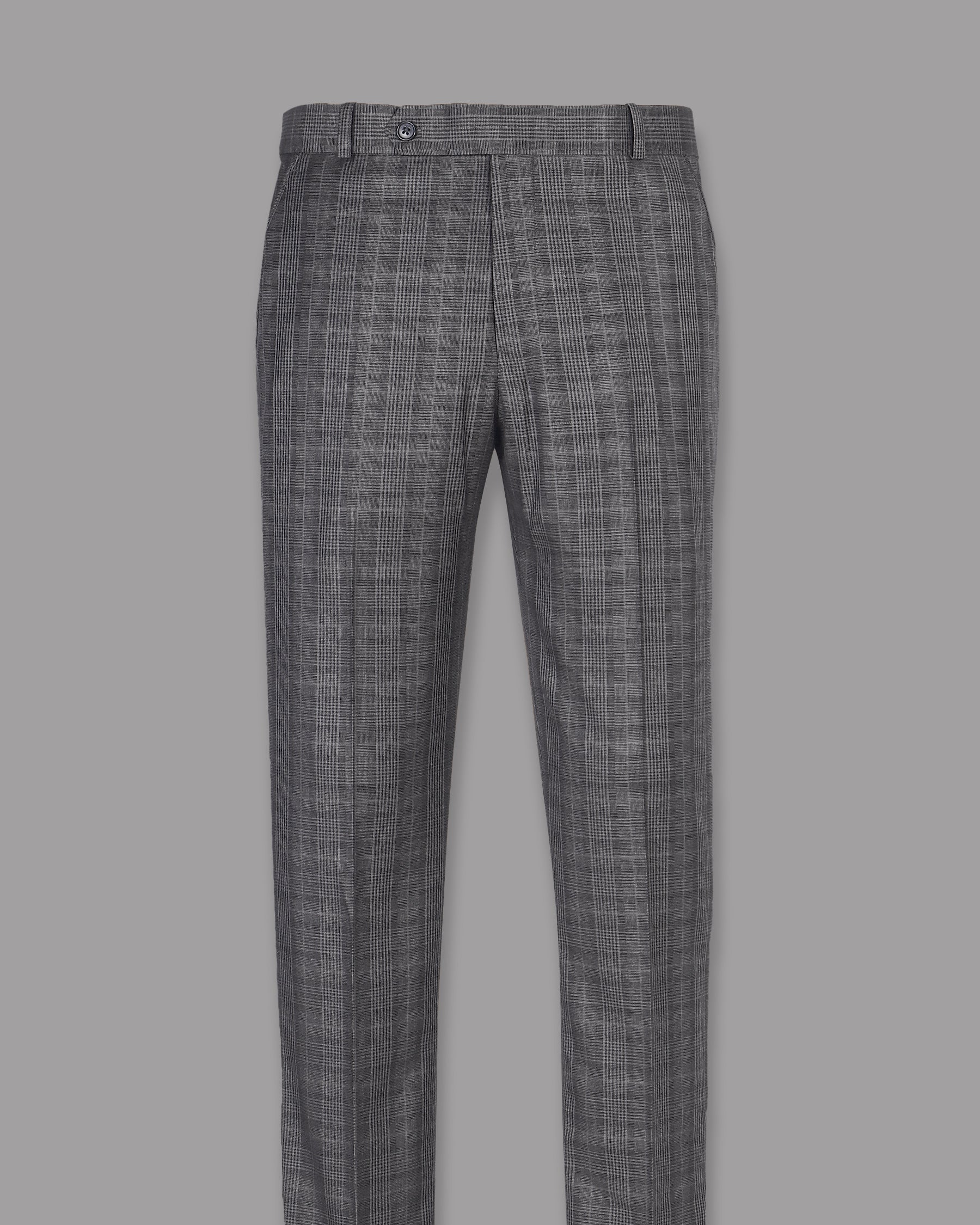 Porpoise Grey Plaid Suit