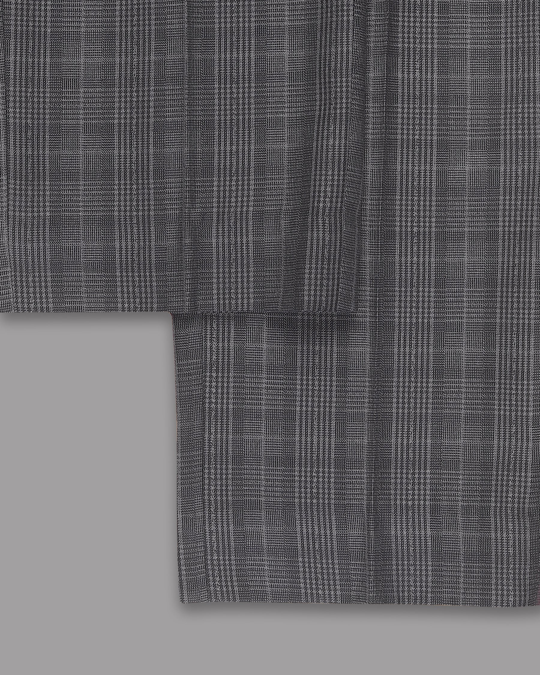 Porpoise Grey Plaid Suit