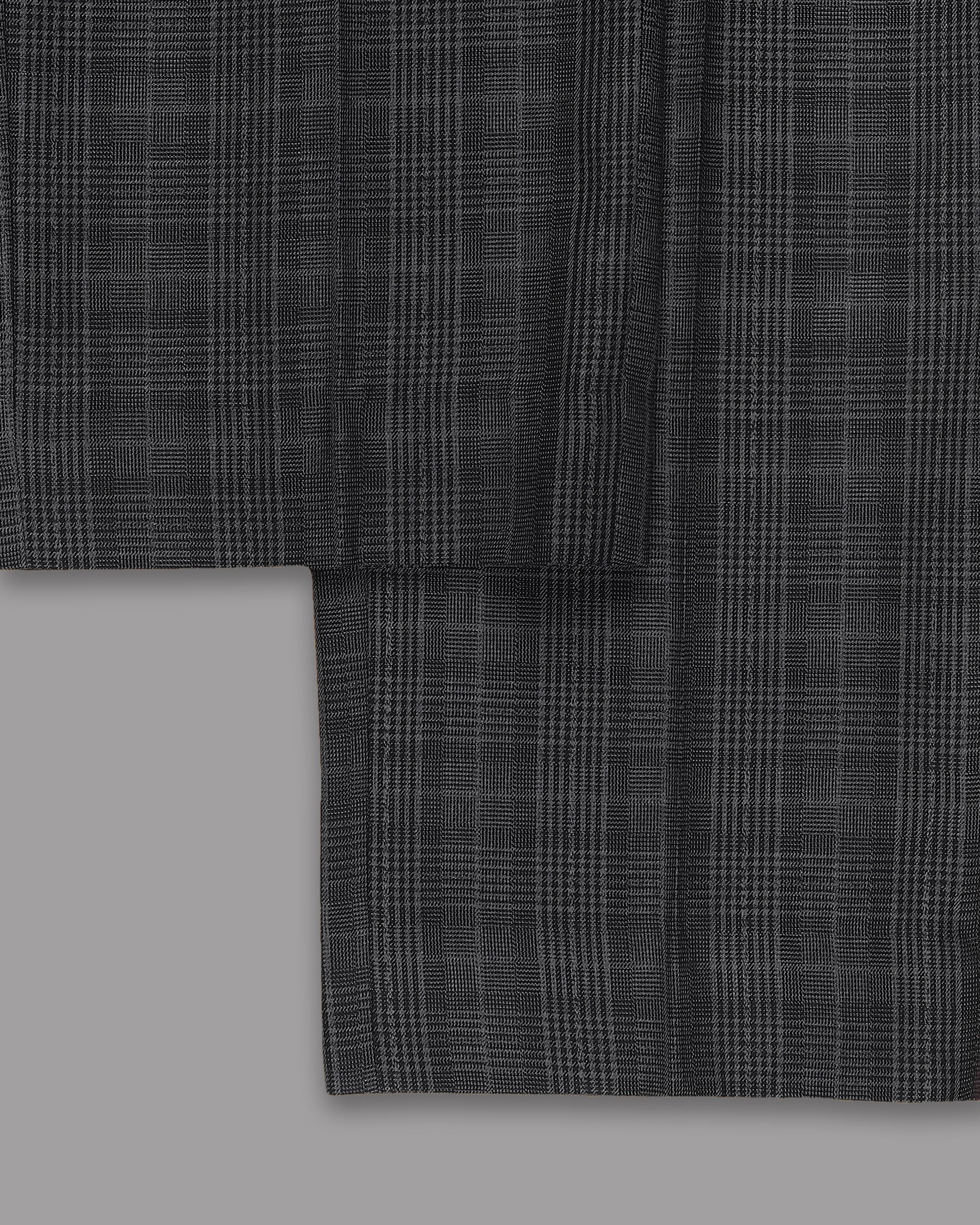 Porpoise Grey Plaid Double Breasted Suit