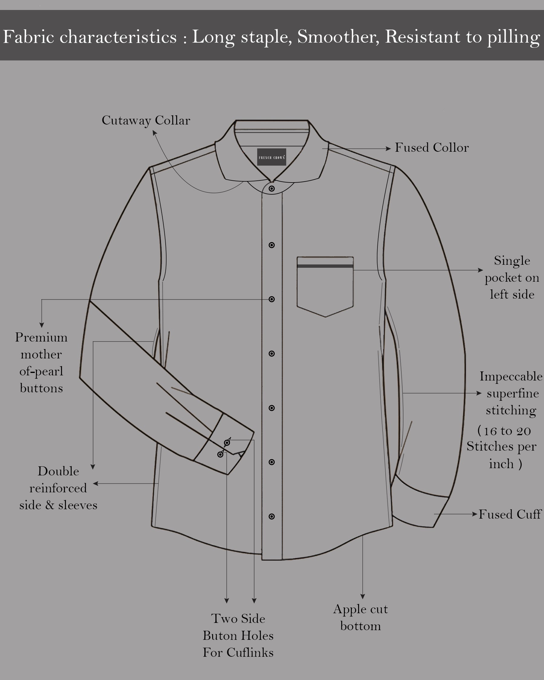 Sky Blue Striped Premium Cotton shirt