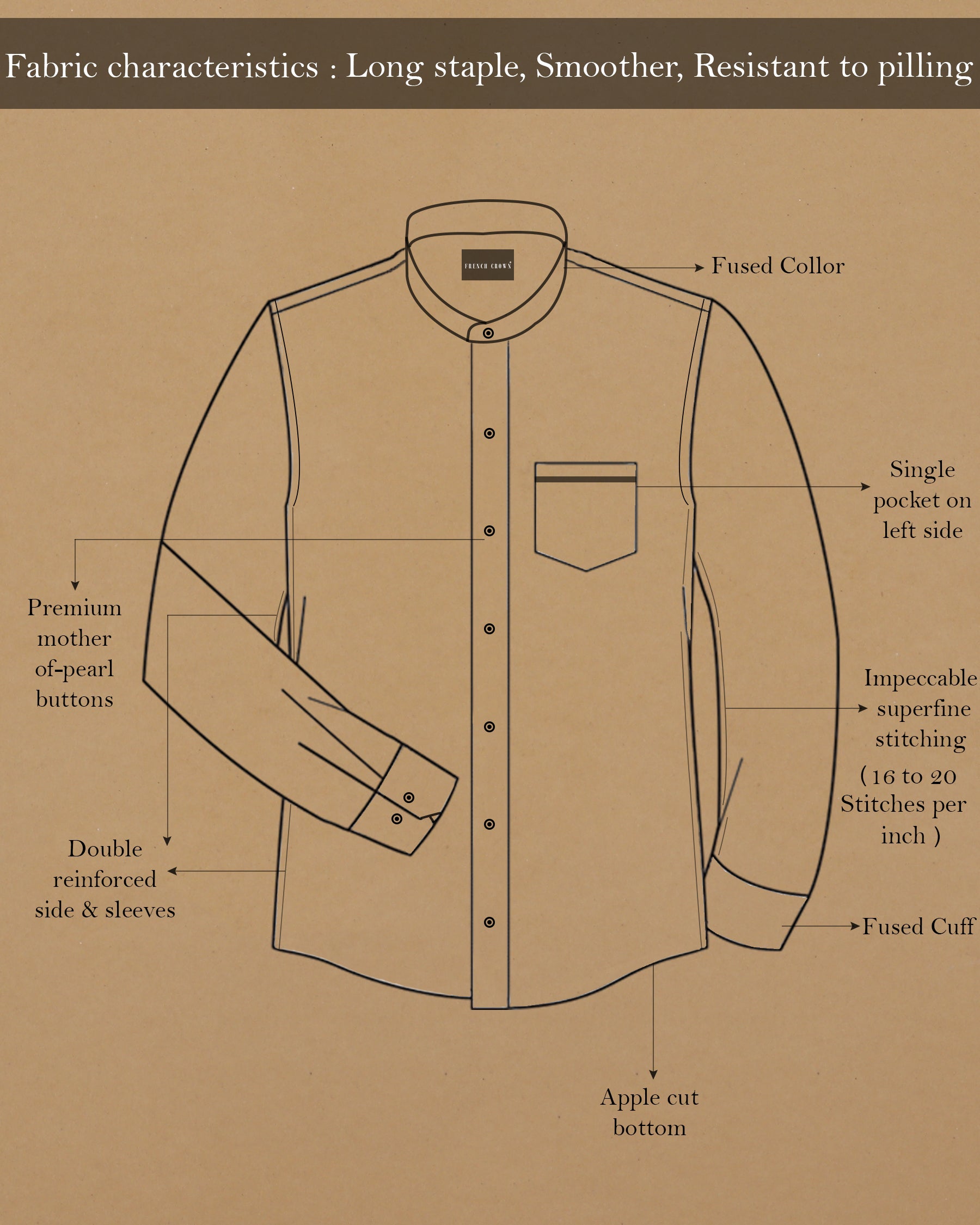 Charcoal Micro Checked Premium Cotton SHIRT