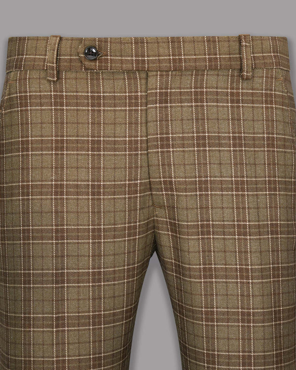Shingle Fawn with Sand Dune Brown Plaid Pant T1133-30, T1133-34, T1133-36, T1133-38, T1133-42, T1133-44, T1133-28, T1133-32, T1133-40