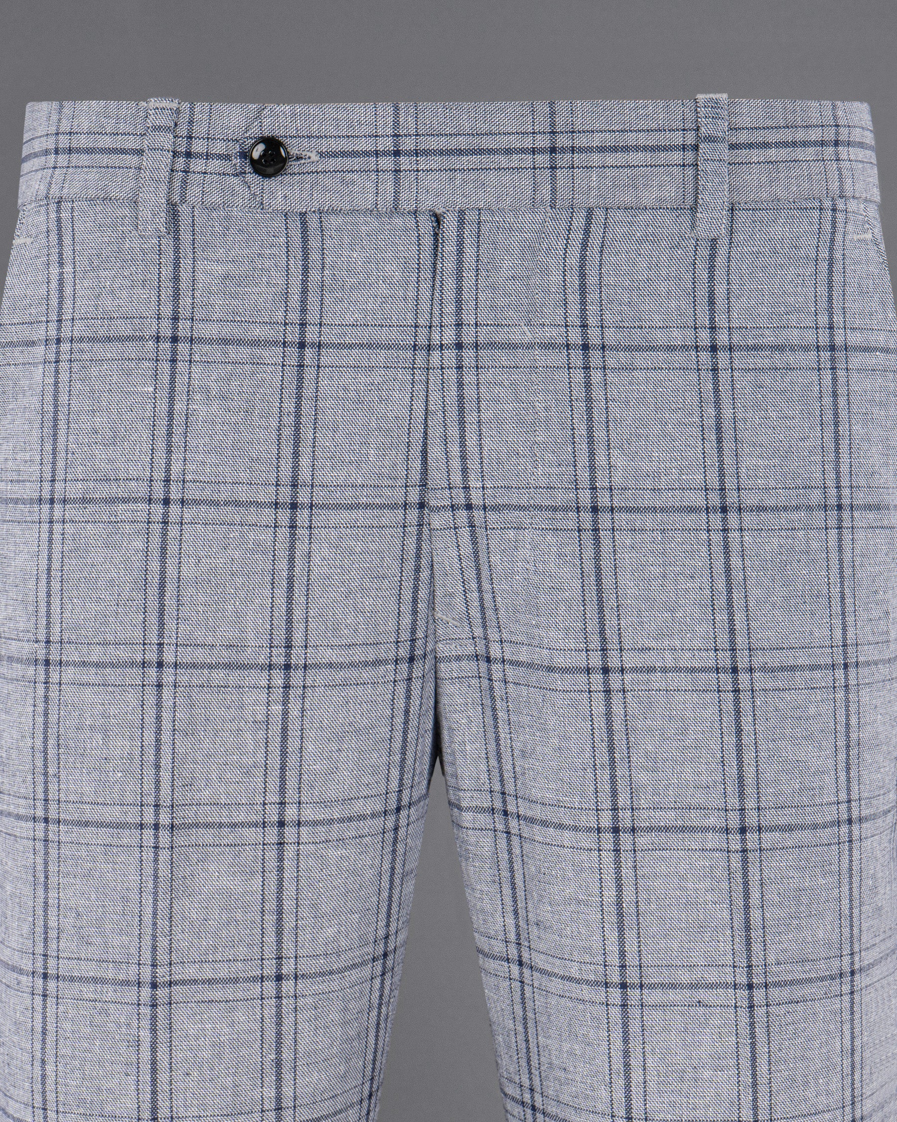 Gallery Gray Windowpane Premium Cotton Pant T1221-28, T1221-30, T1221-32, T1221-40, T1221-42, T1221-36, T1221-38, T1221-34, T1221-44