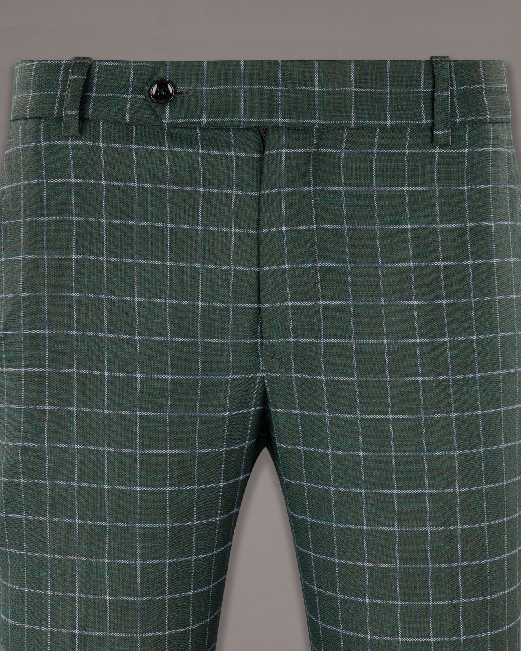 Cable Green Windowpane Wool Rich Pant T1226-28, T1226-30, T1226-32, T1226-34, T1226-36, T1226-38, T1226-40, T1226-42, T1226-44
