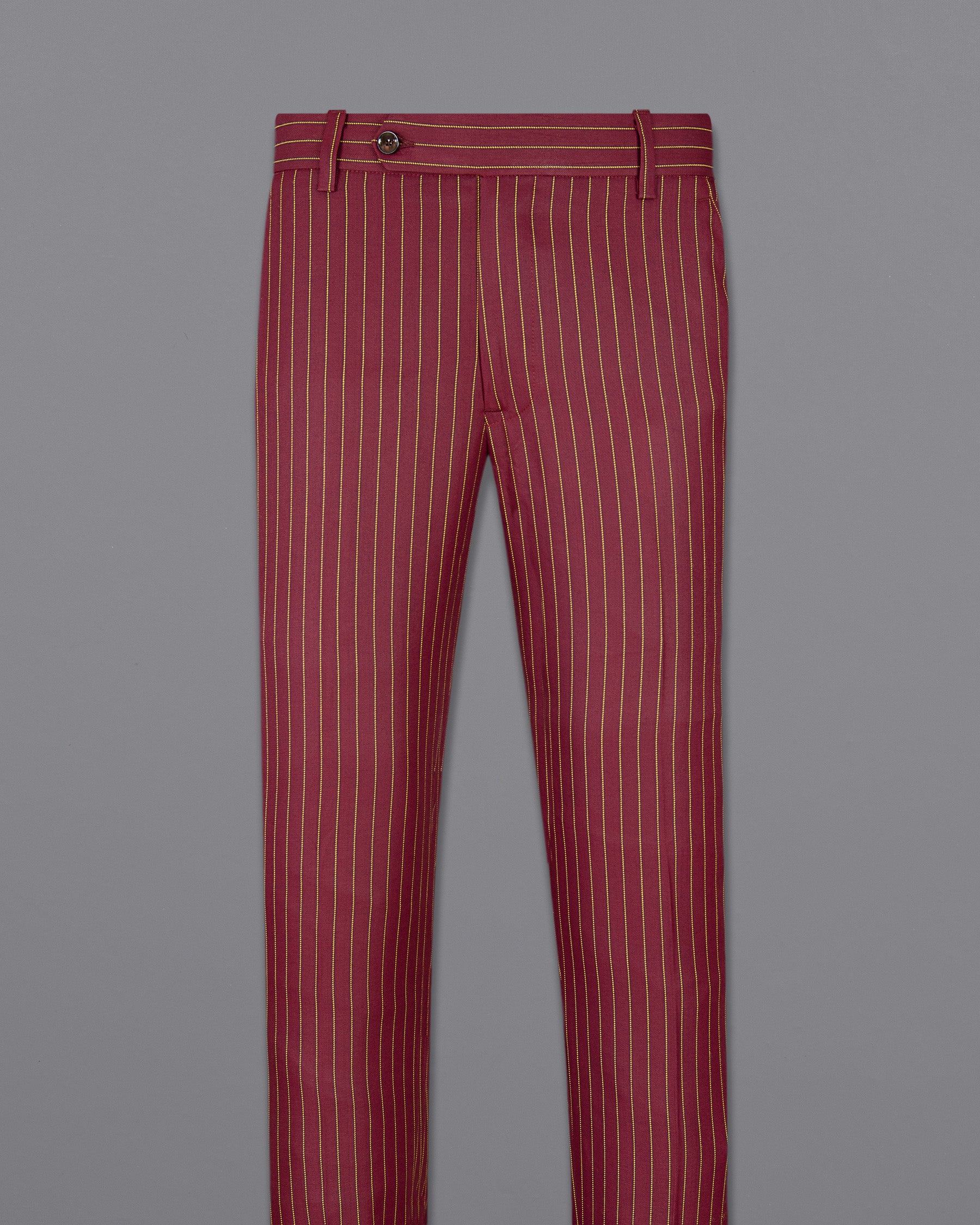 Tosca Red with Cream Can Yellow Striped Woolrich Pant