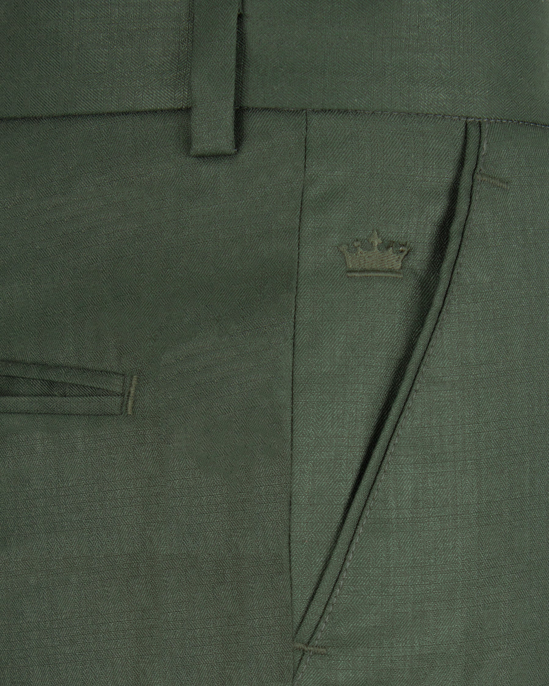 Nandor Green Wool Rich Pant