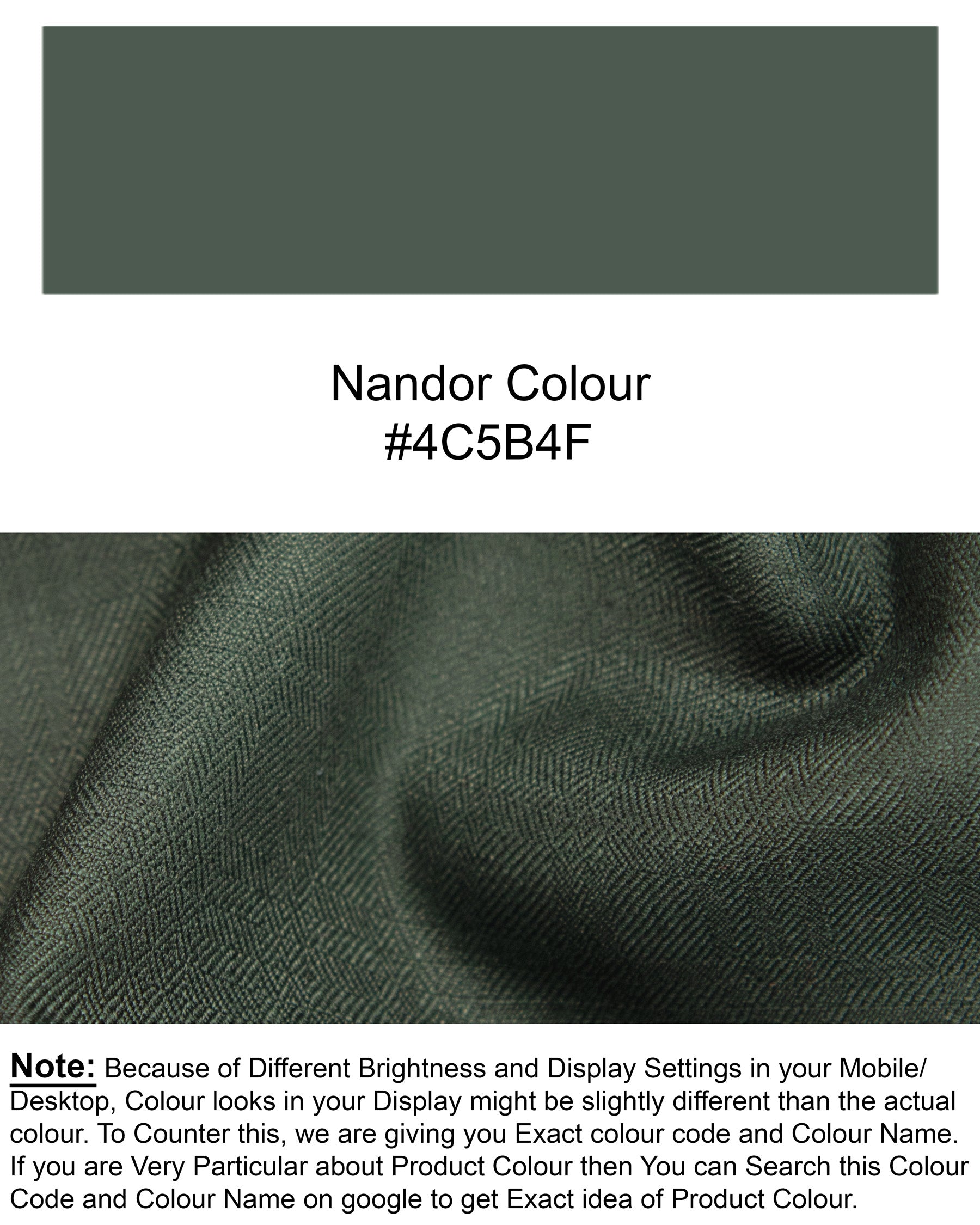 Nandor Green Wool Rich Pant