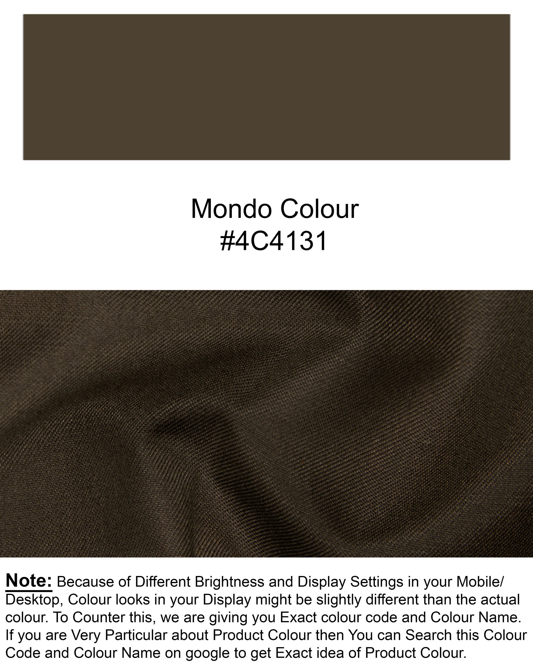 Mondo Brown  Premium Cotton Pant