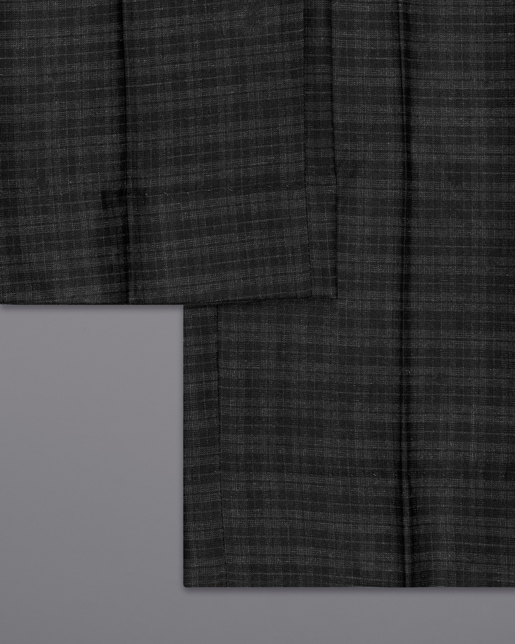 Mine Shaft Black Wool Rich Pant
