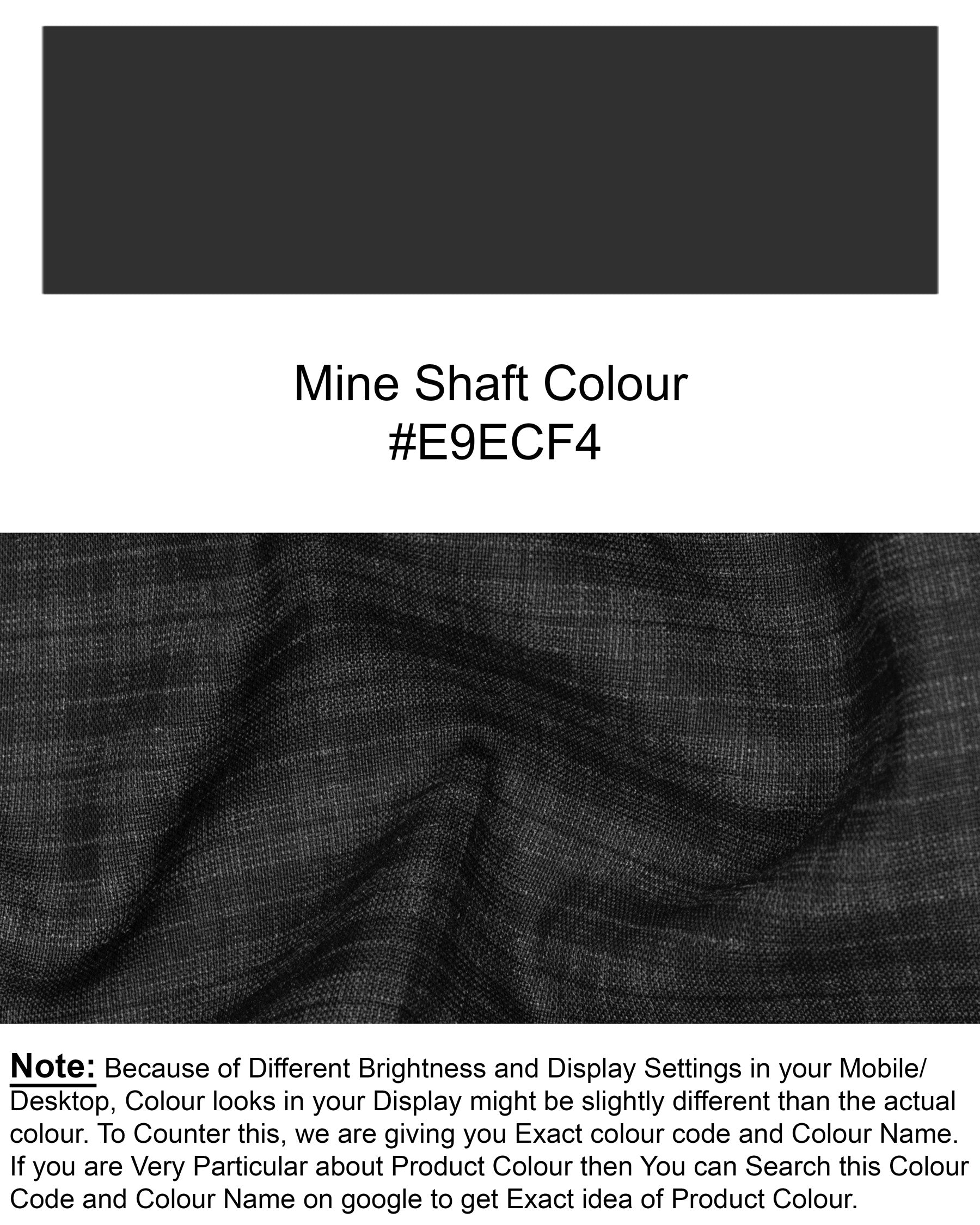 Mine Shaft Black Wool Rich Pant