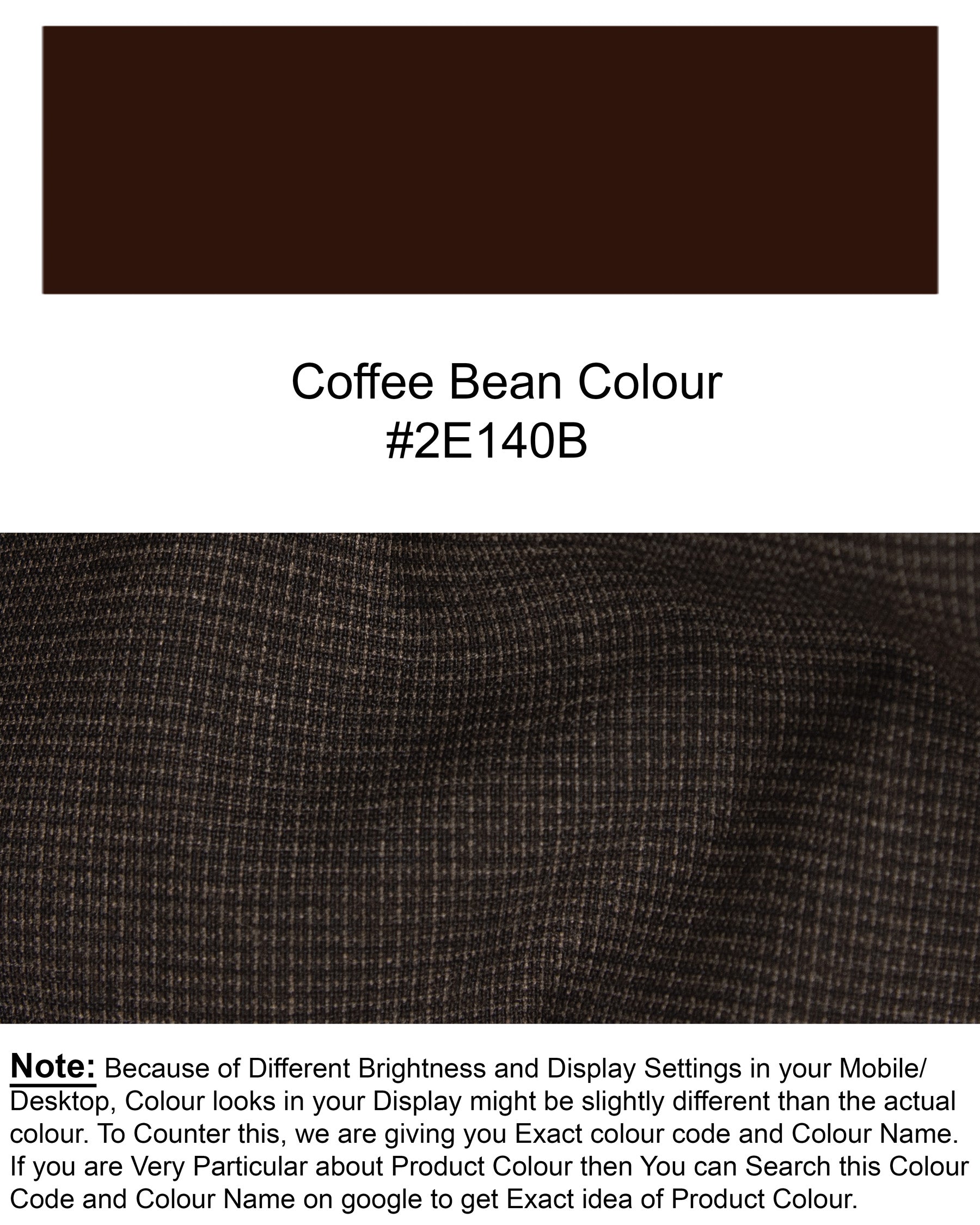 Coffee Bean Brown Premium Cotton Pant