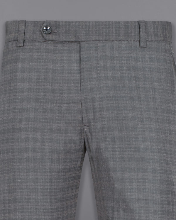 Mid Gray Wool Rich Pant