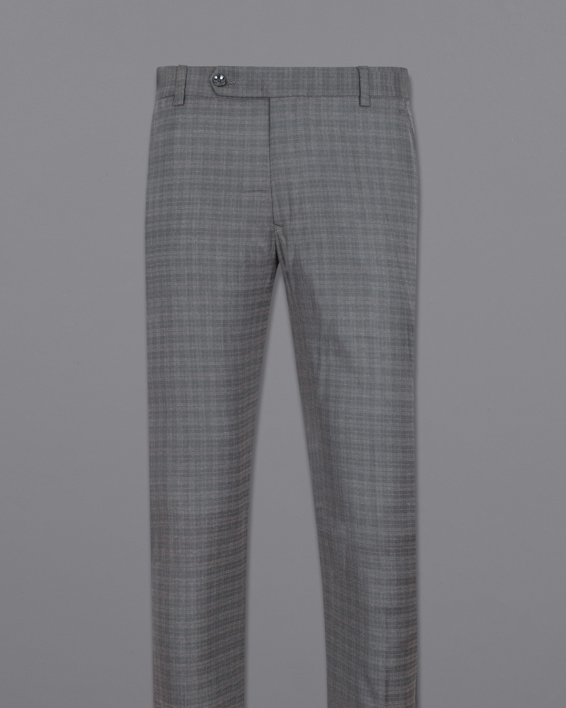 Mid Gray Wool Rich Pant