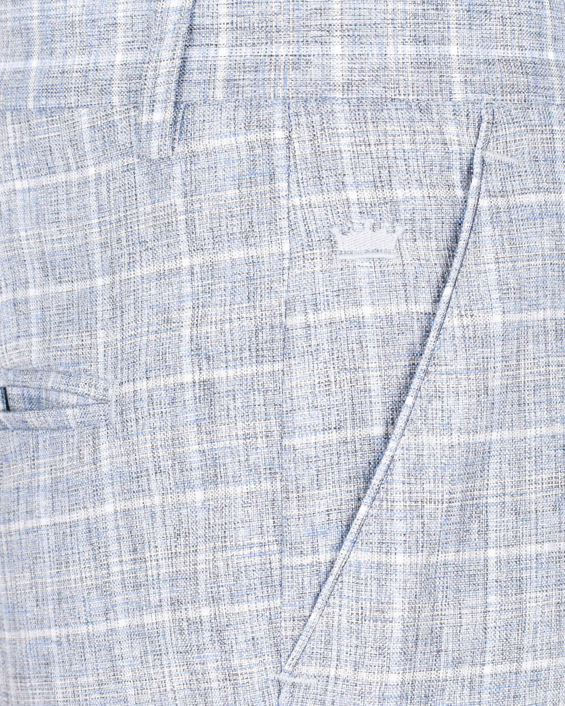 Wild Blue Yonder Windowpane Wool Rich Pant