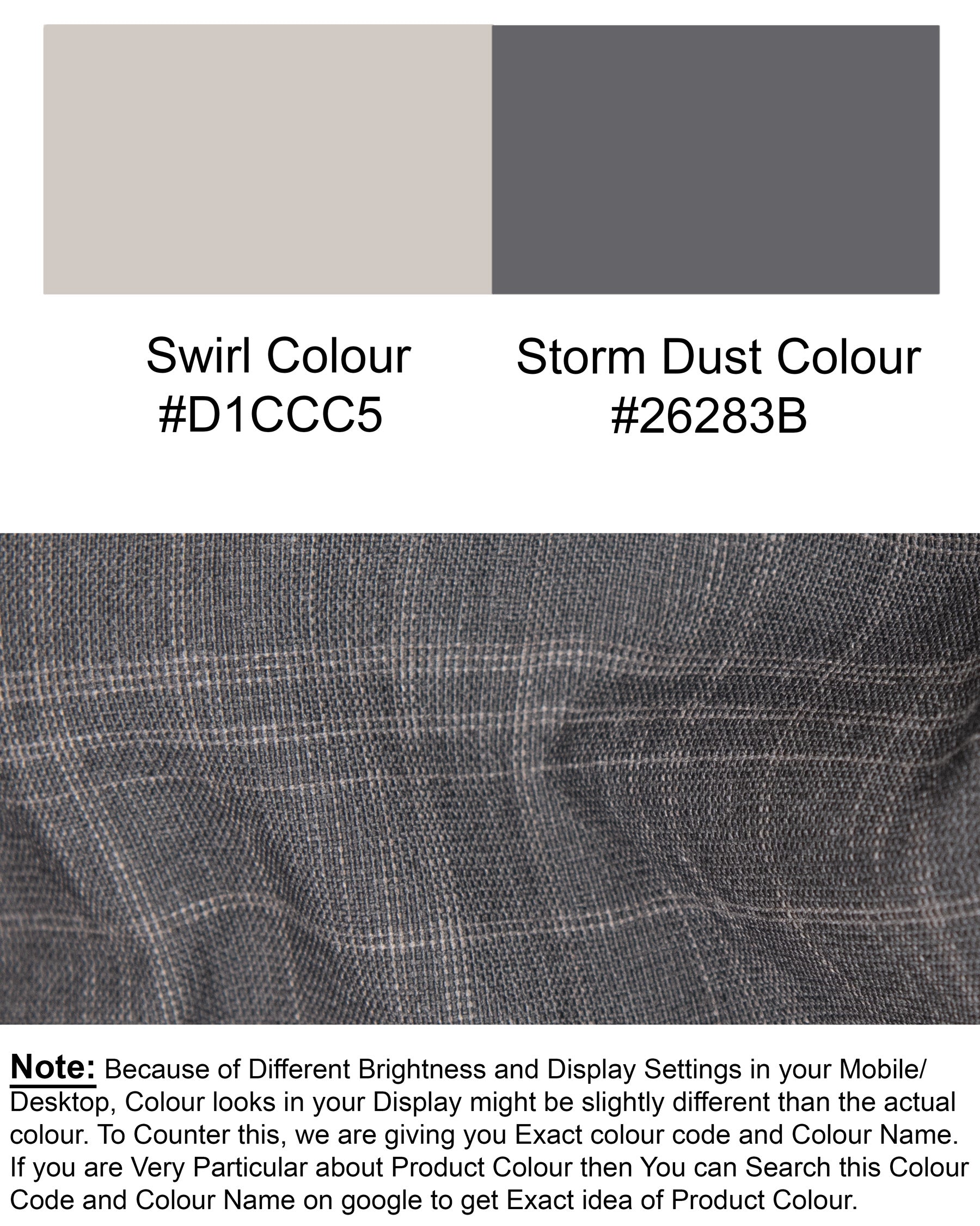 Storm Dust Gray Wool Rich Pant