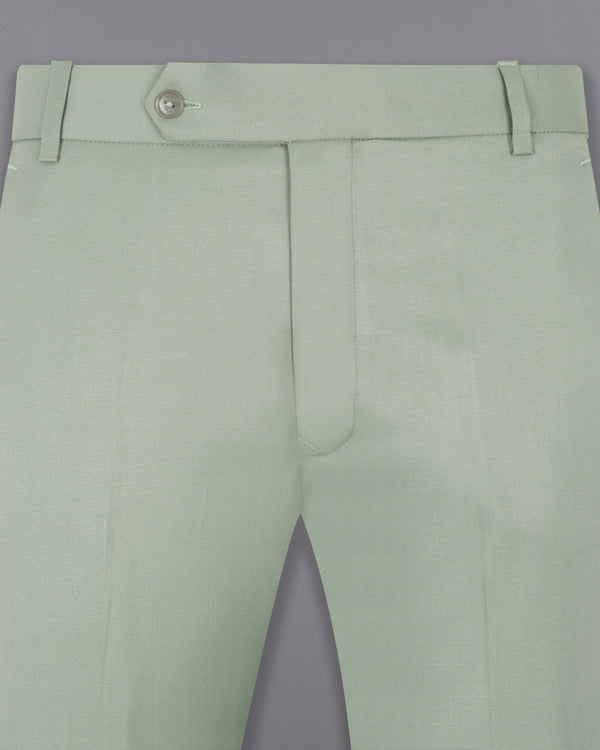 Clay Ash Green Wool Rich Pant