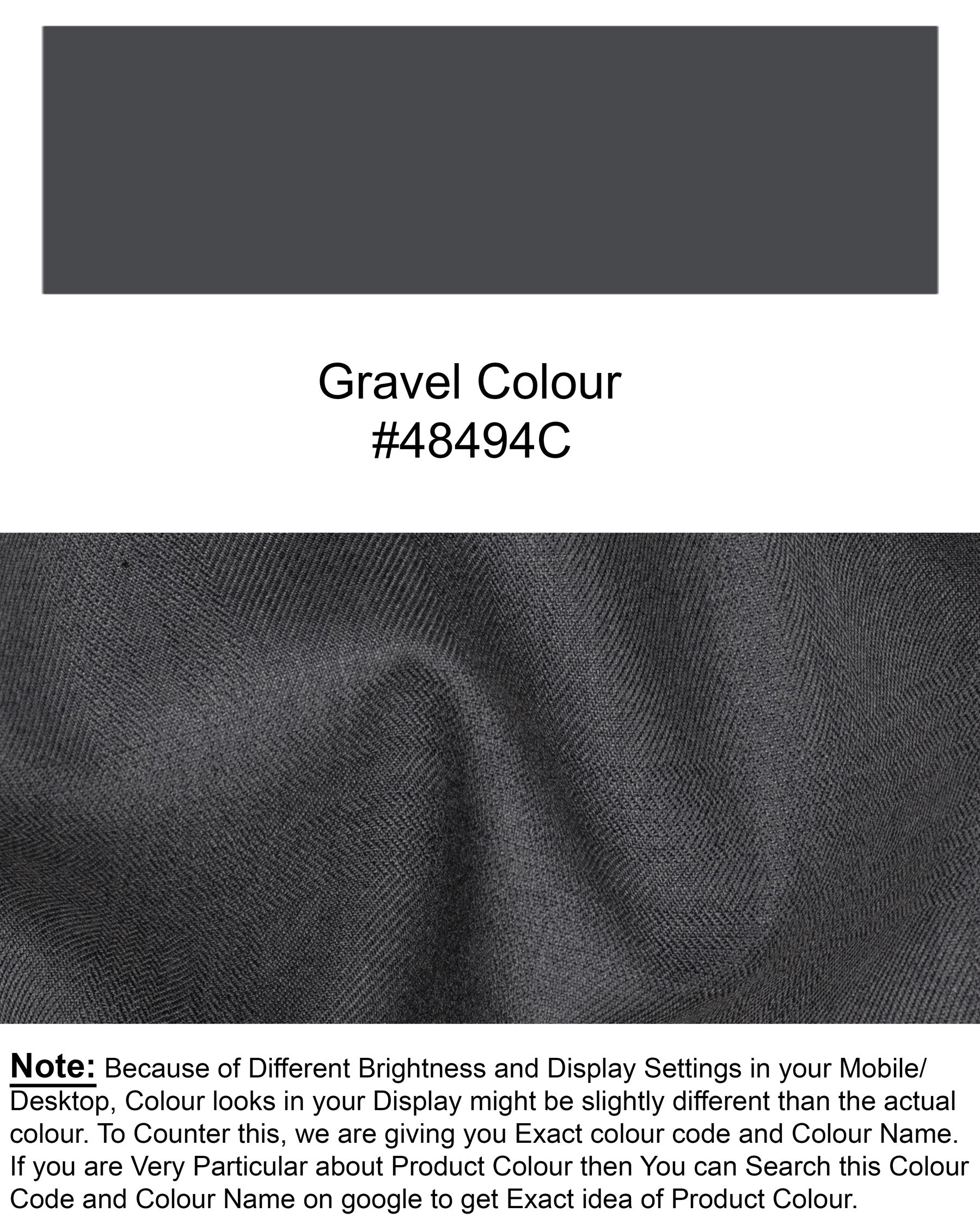 Gravel Gray Wool Rich Pant