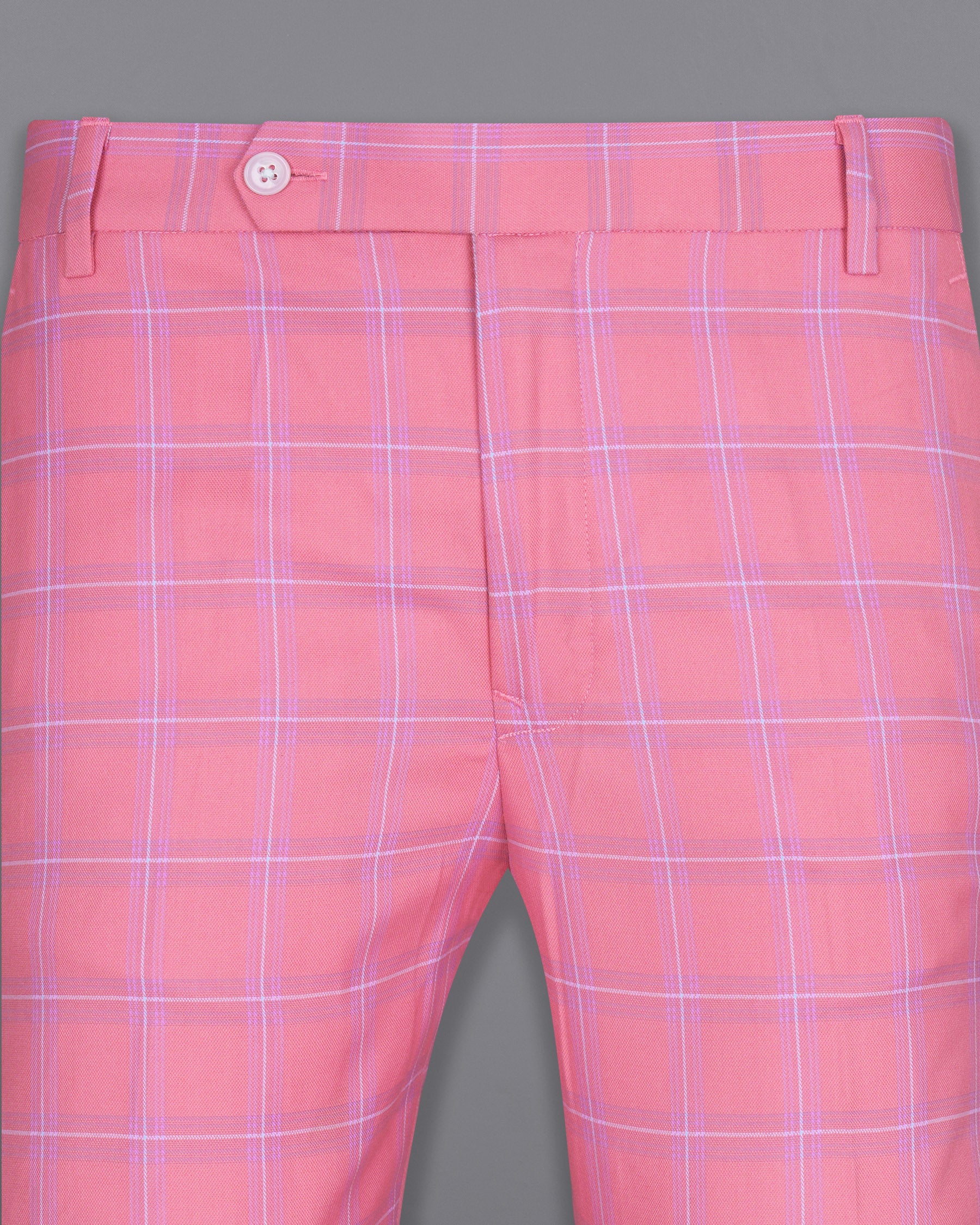 Wewak Pink Windowpane Woolrich Pant