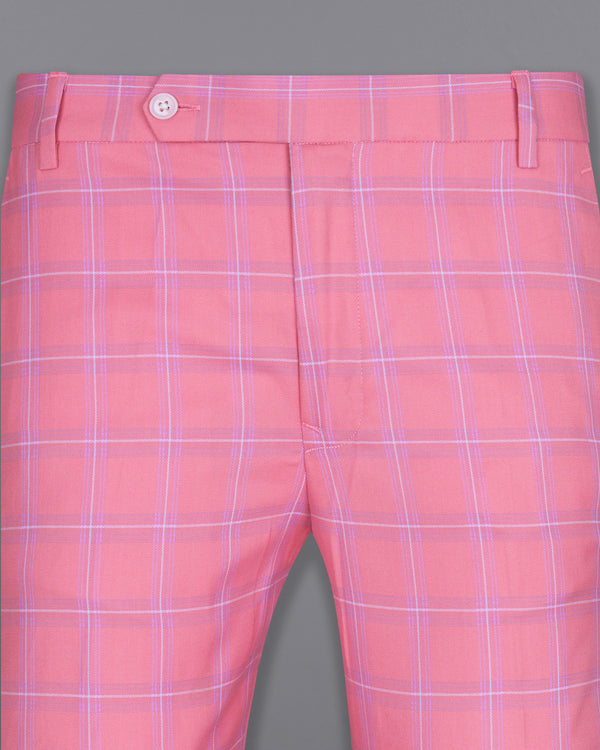 Wewak Pink Windowpane Woolrich Pant