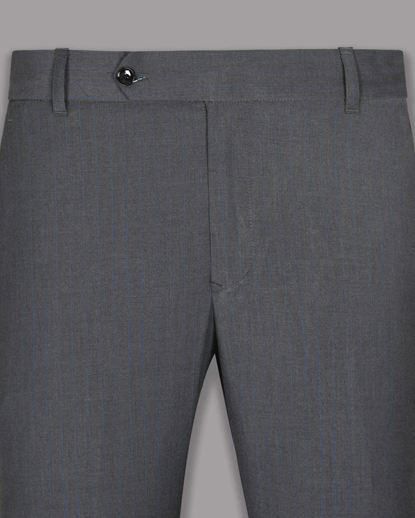 Smoky Grey Subtle Windowpane Formal Pant T1007-40, T1007-34, T1007-42, T1007-36, T1007-44, T1007-38, T1007-28, T1007-30, T1007-32