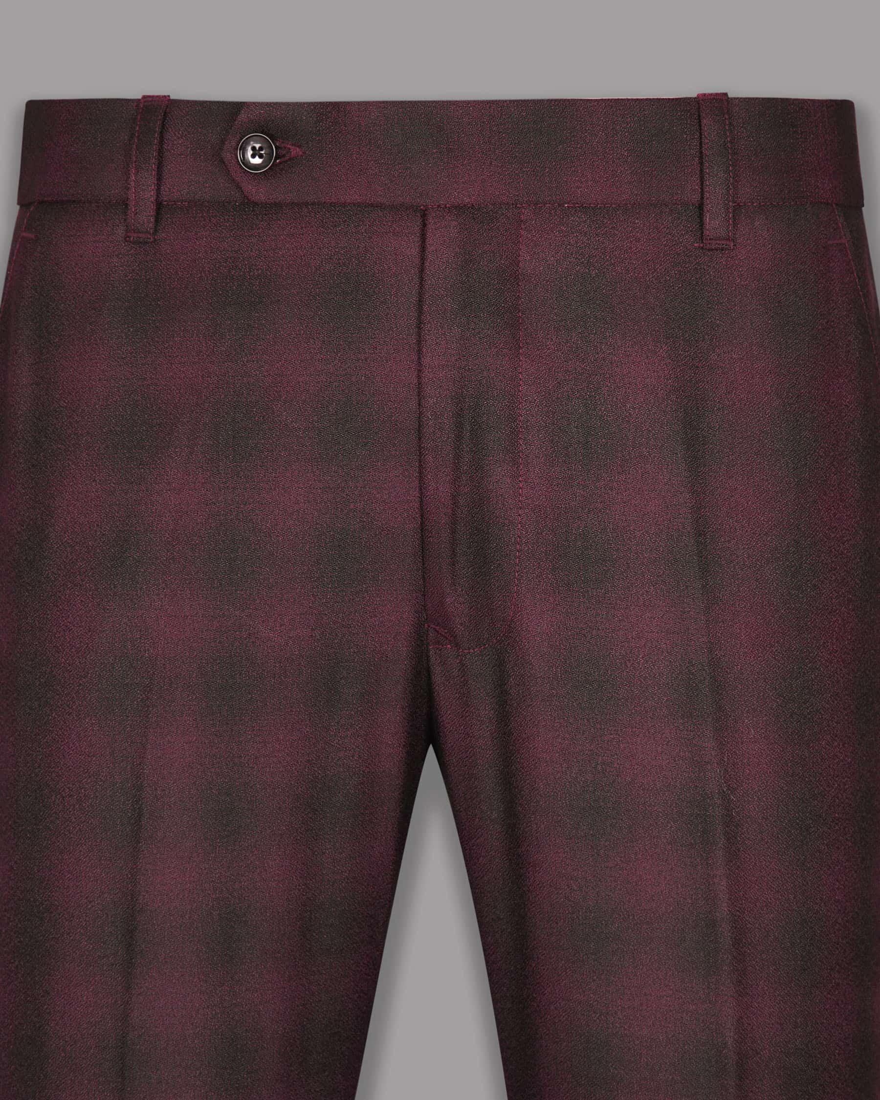 Tawny Port Maroon Plaid Formal pant T1010-28, T1010-30, T1010-38, T1010-40, T1010-44, T1010-32, T1010-34, T1010-36, T1010-42