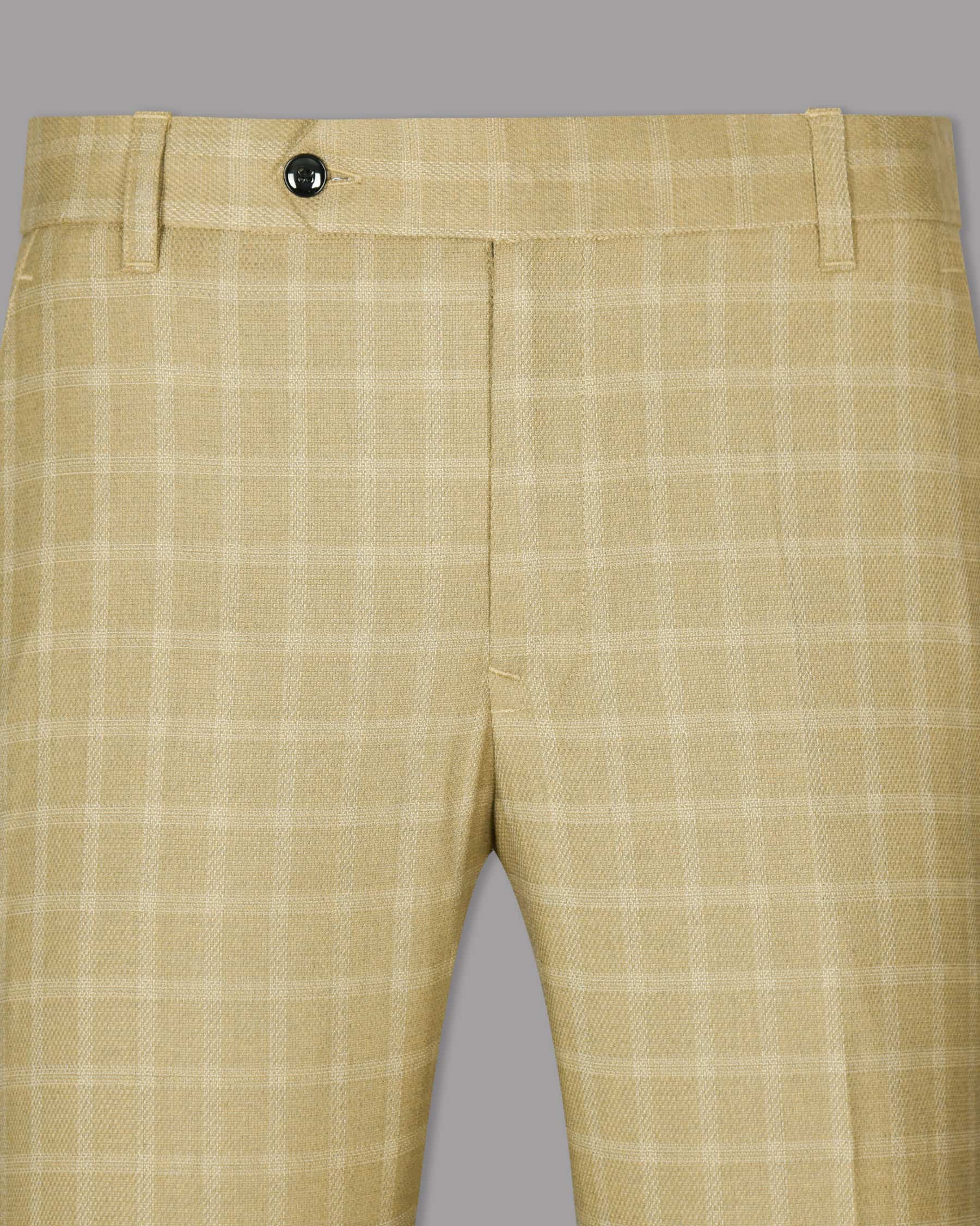 Pavlova Cream Windowpane Formal Pant T1011-28, T1011-30, T1011-38, T1011-40, T1011-42, T1011-44, T1011-32, T1011-34, T1011-36