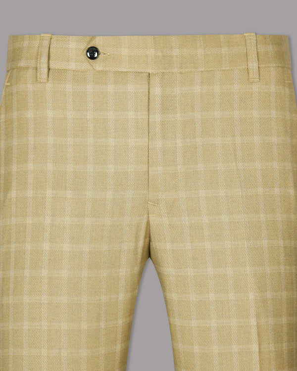 Pavlova Cream Windowpane Formal Pant T1011-28, T1011-30, T1011-38, T1011-40, T1011-42, T1011-44, T1011-32, T1011-34, T1011-36