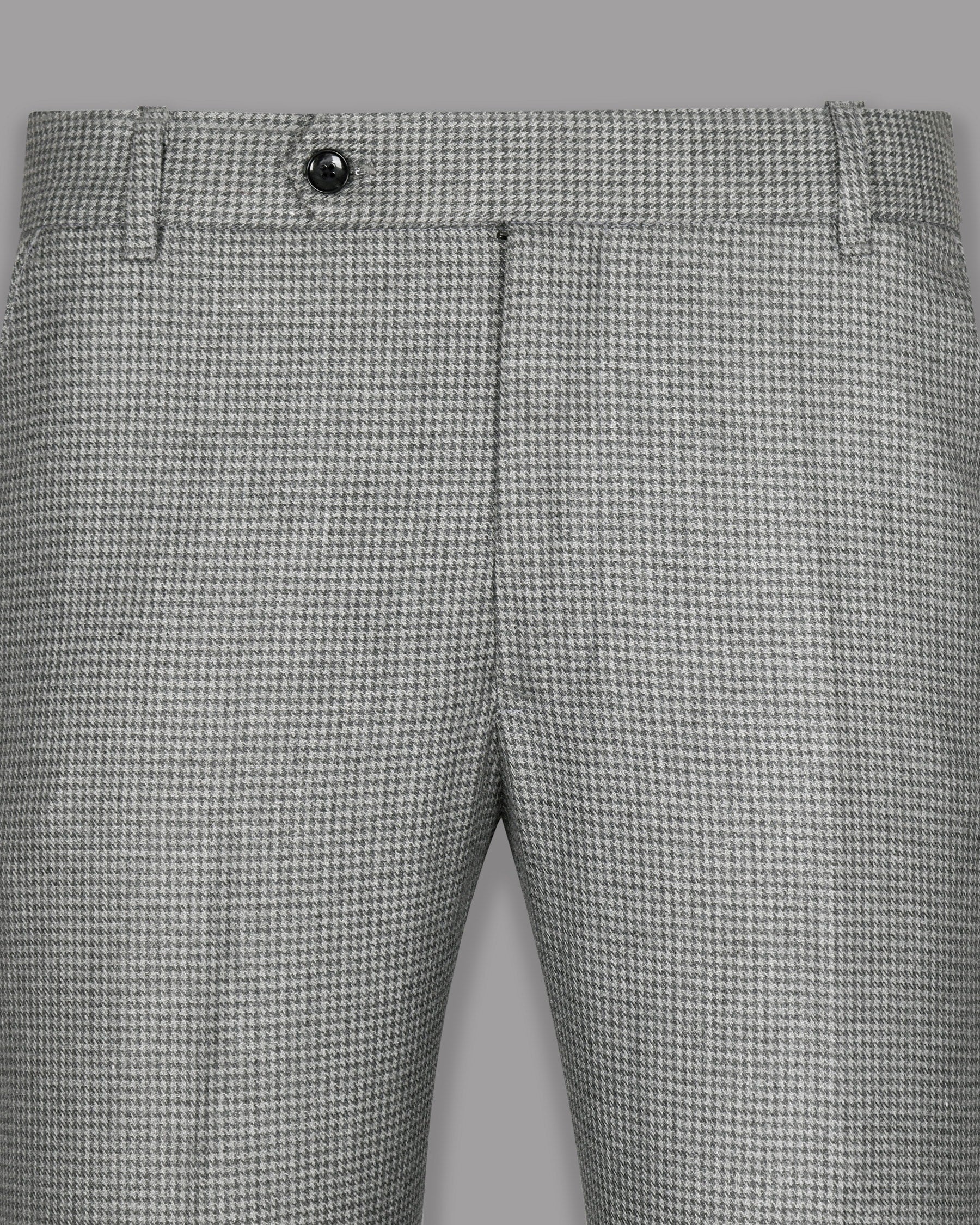 Aluminum Grey Houndstooth Sport Pant T1020-32, T1020-38, T1020-40, T1020-42, T1020-44, T1020-30, T1020-34, T1020-36, T1020-28