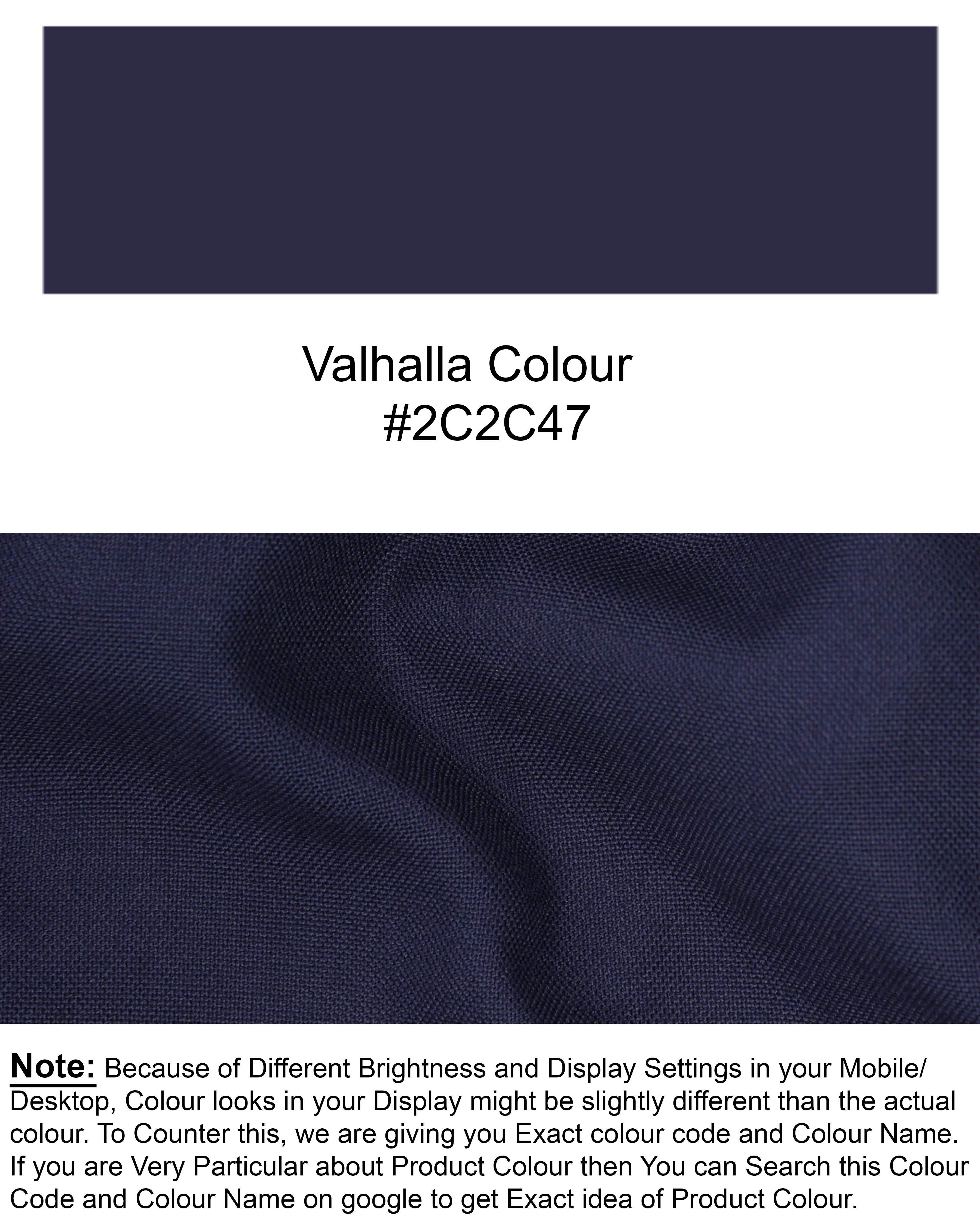 Valhalla Blue Wool Rich Pant