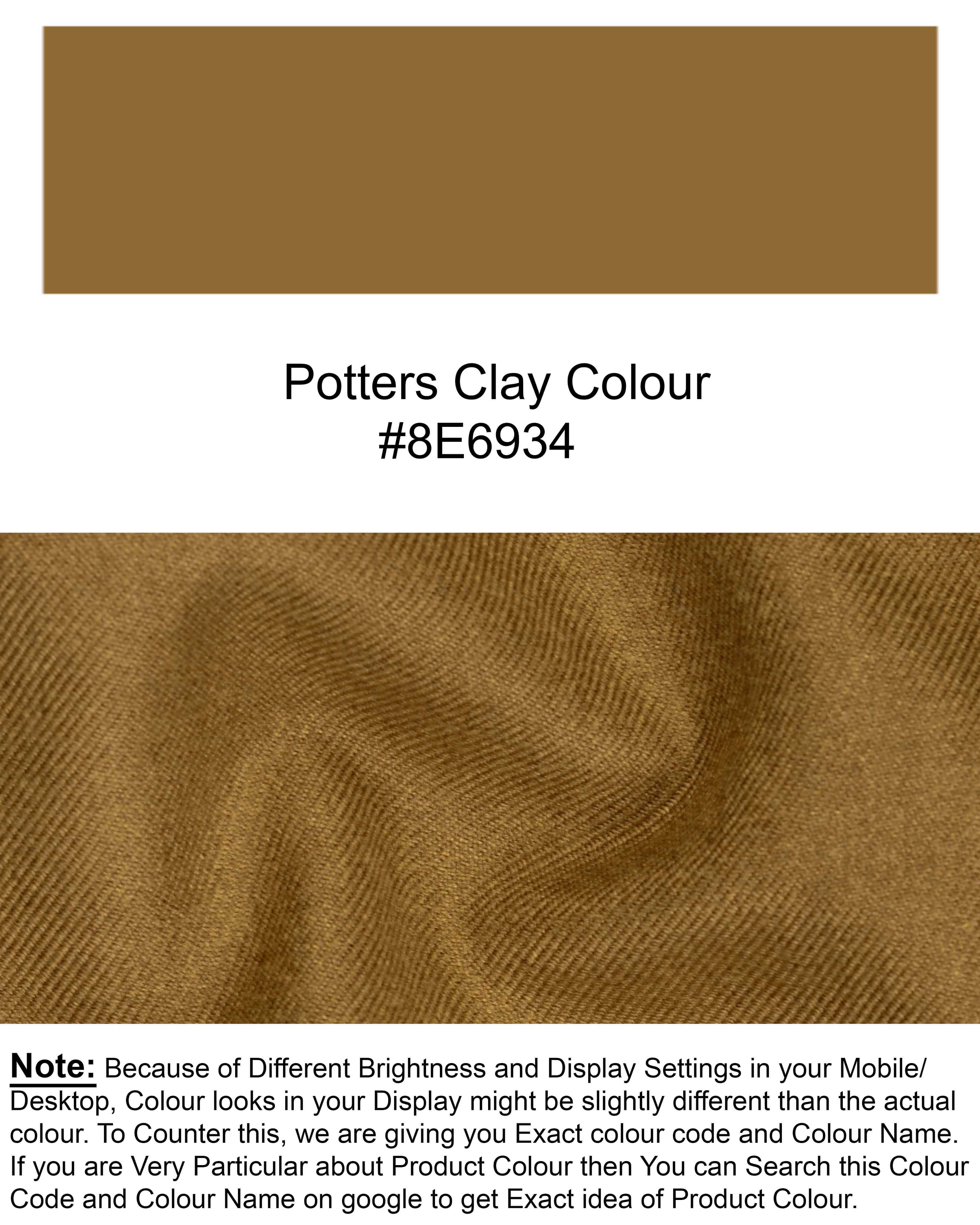 Porter’s Clay Khaki Textured Pant