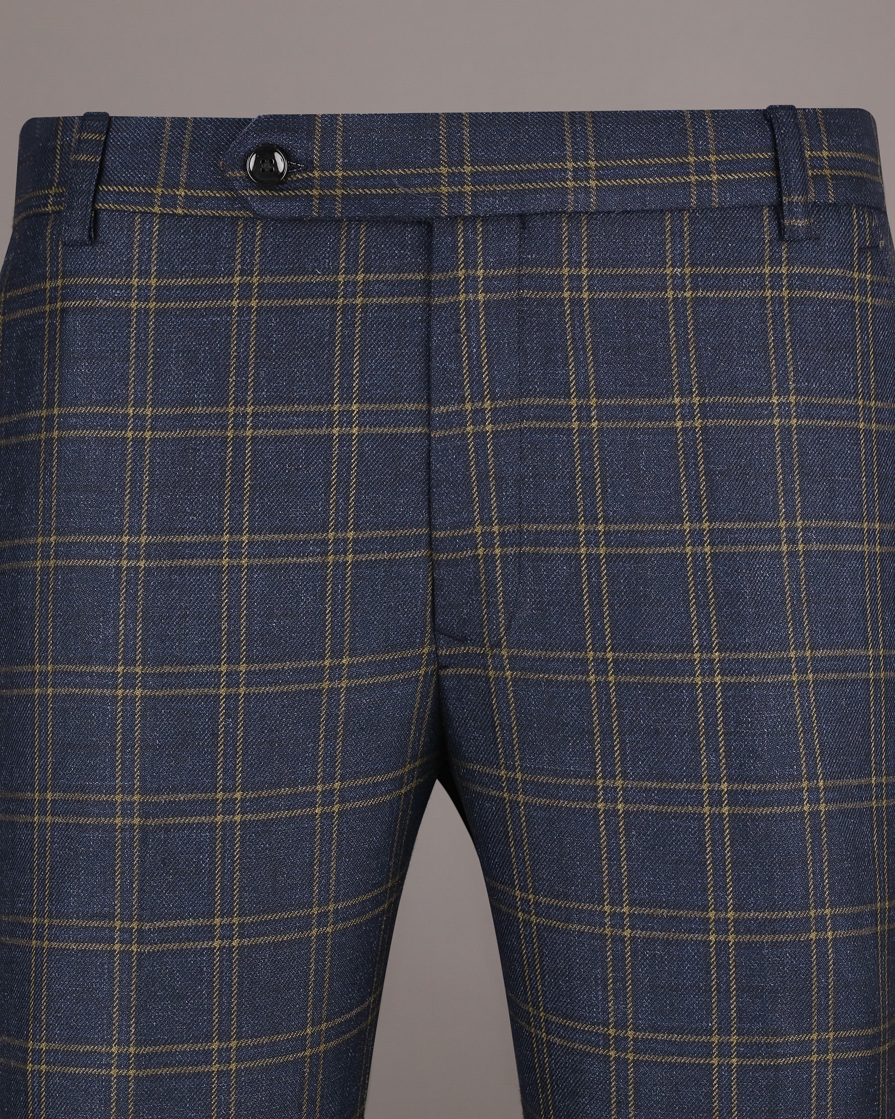 Martinique Blue Wool Rich Windowpane Pant T1191-28, T1191-30, T1191-32, T1191-34, T1191-36, T1191-38, T1191-40, T1191-42, T1191-44