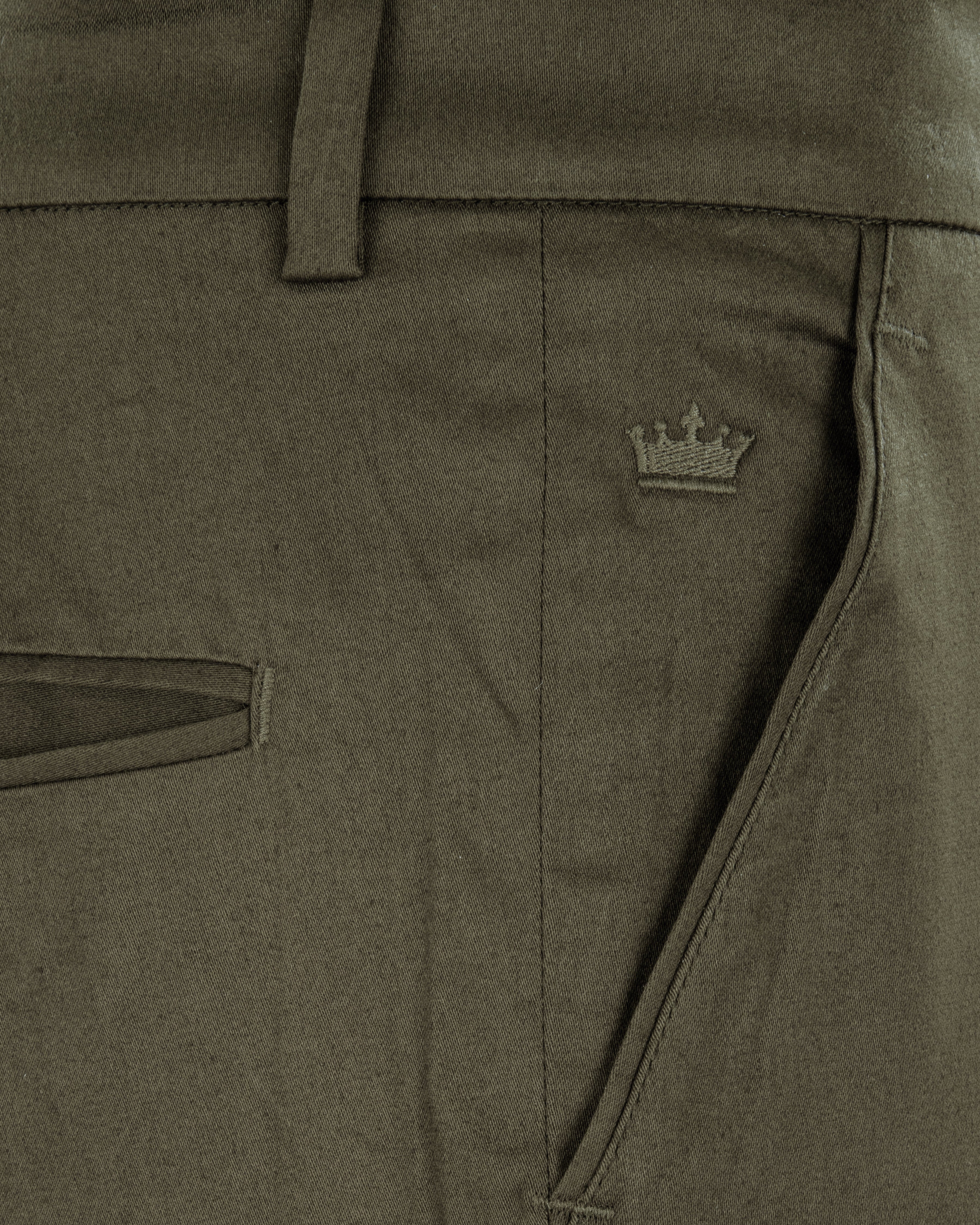 Hemlock Brown Stretchable Premium Cotton traveler Pant