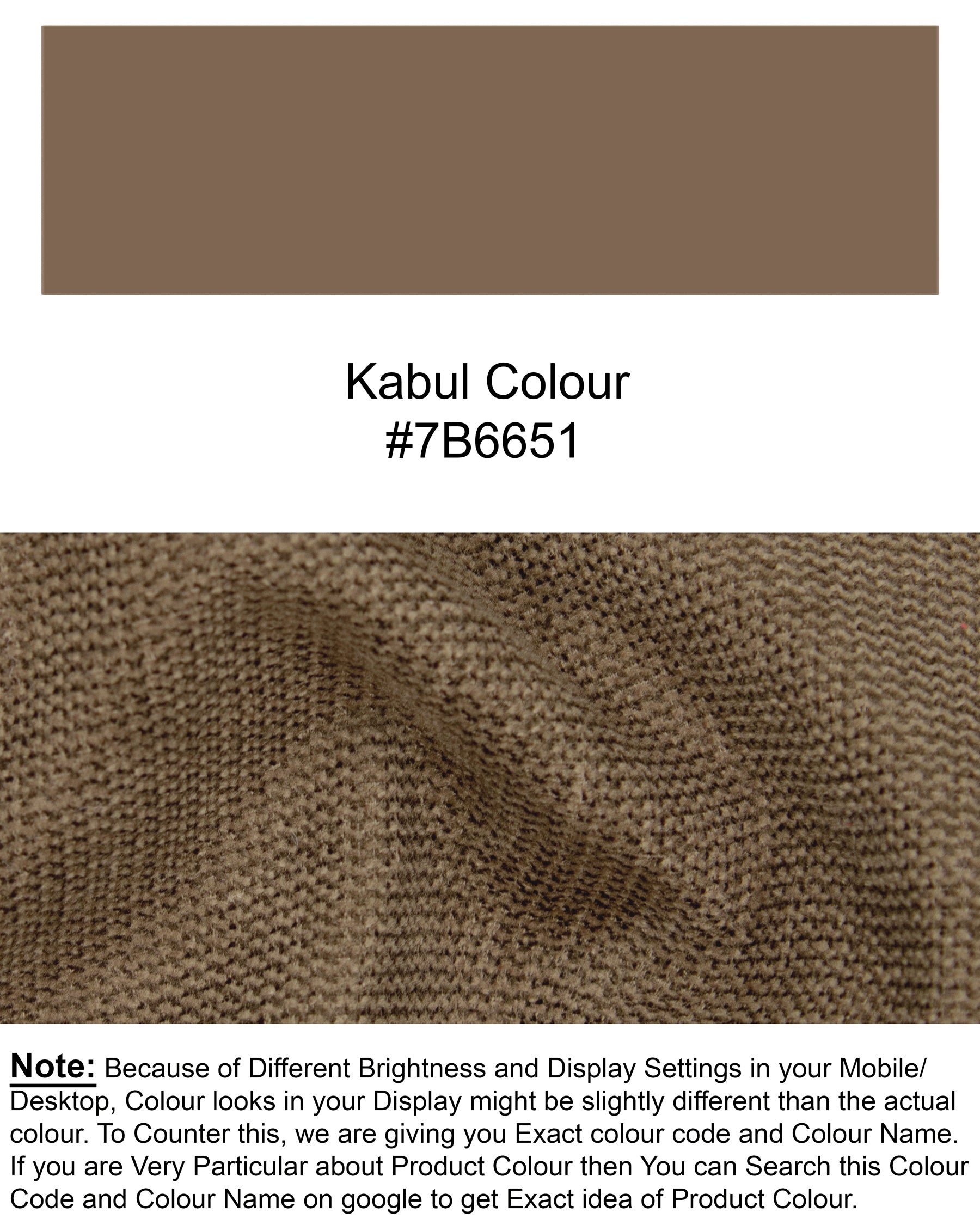 Kabul Brown Corduroy Premium Cotton Pant