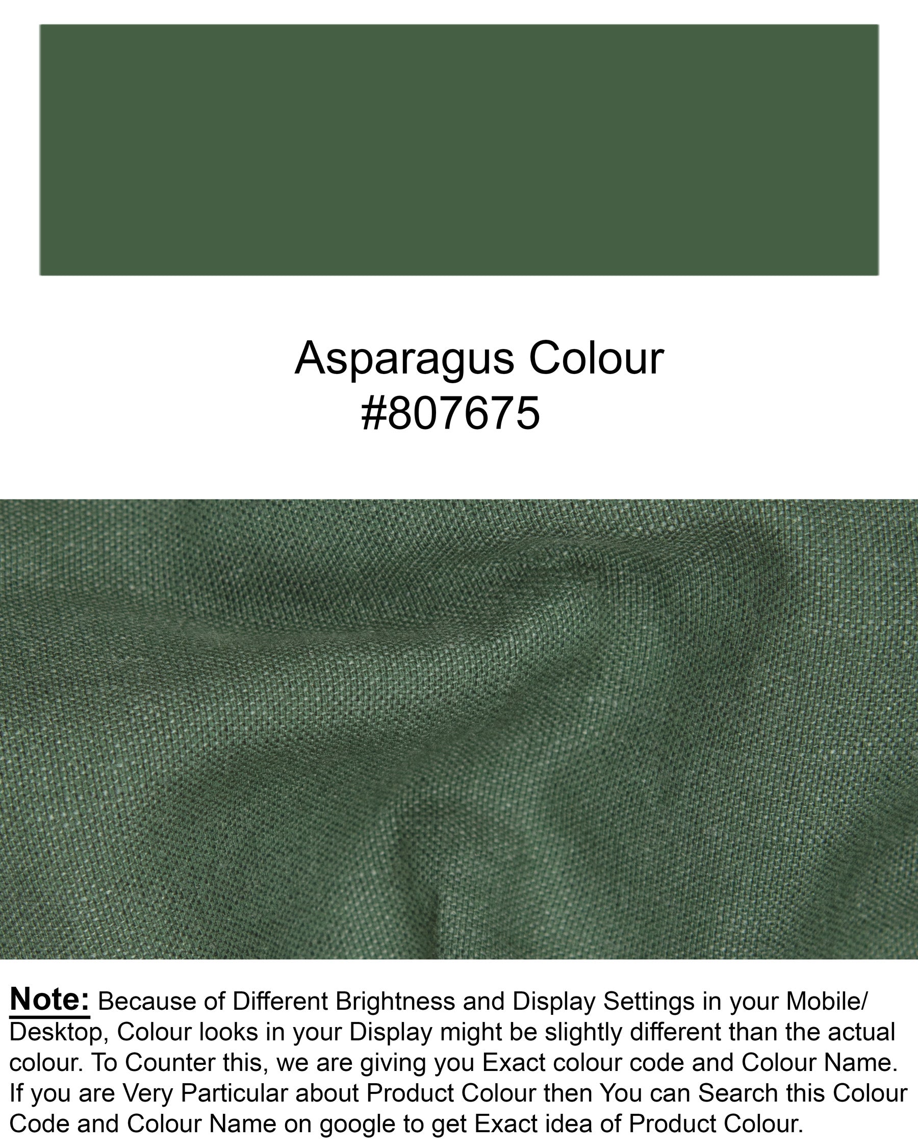 Asparagus Green Luxurious Linen Pant