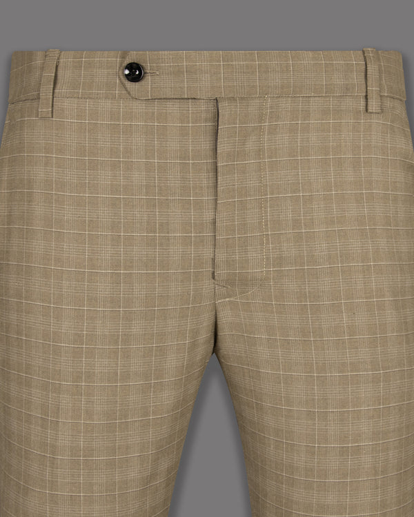 Arrowtown Brown Plaid Pant T1285-28, T1285-30, T1285-32, T1285-34, T1285-36, T1285-38, T1285-40, T1285-42, T1285-44