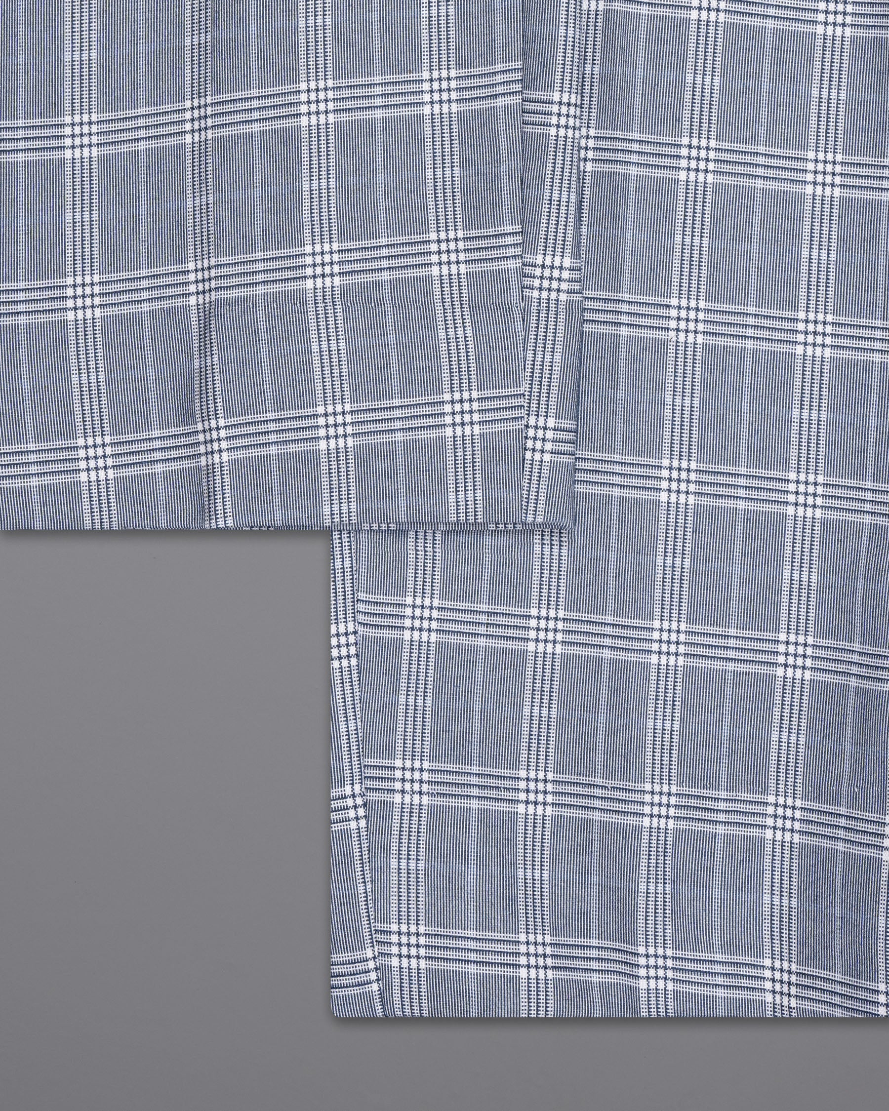 Fiord Grey Plaid Premium Cotton Pant