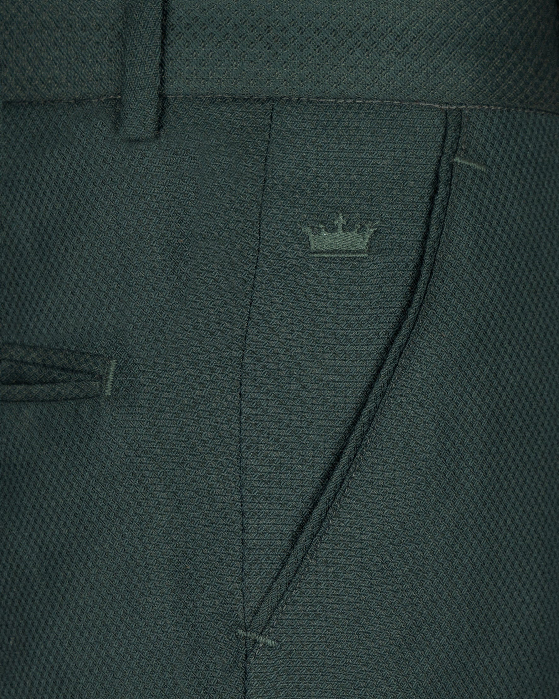 Firefly Green Wool Rich Pant