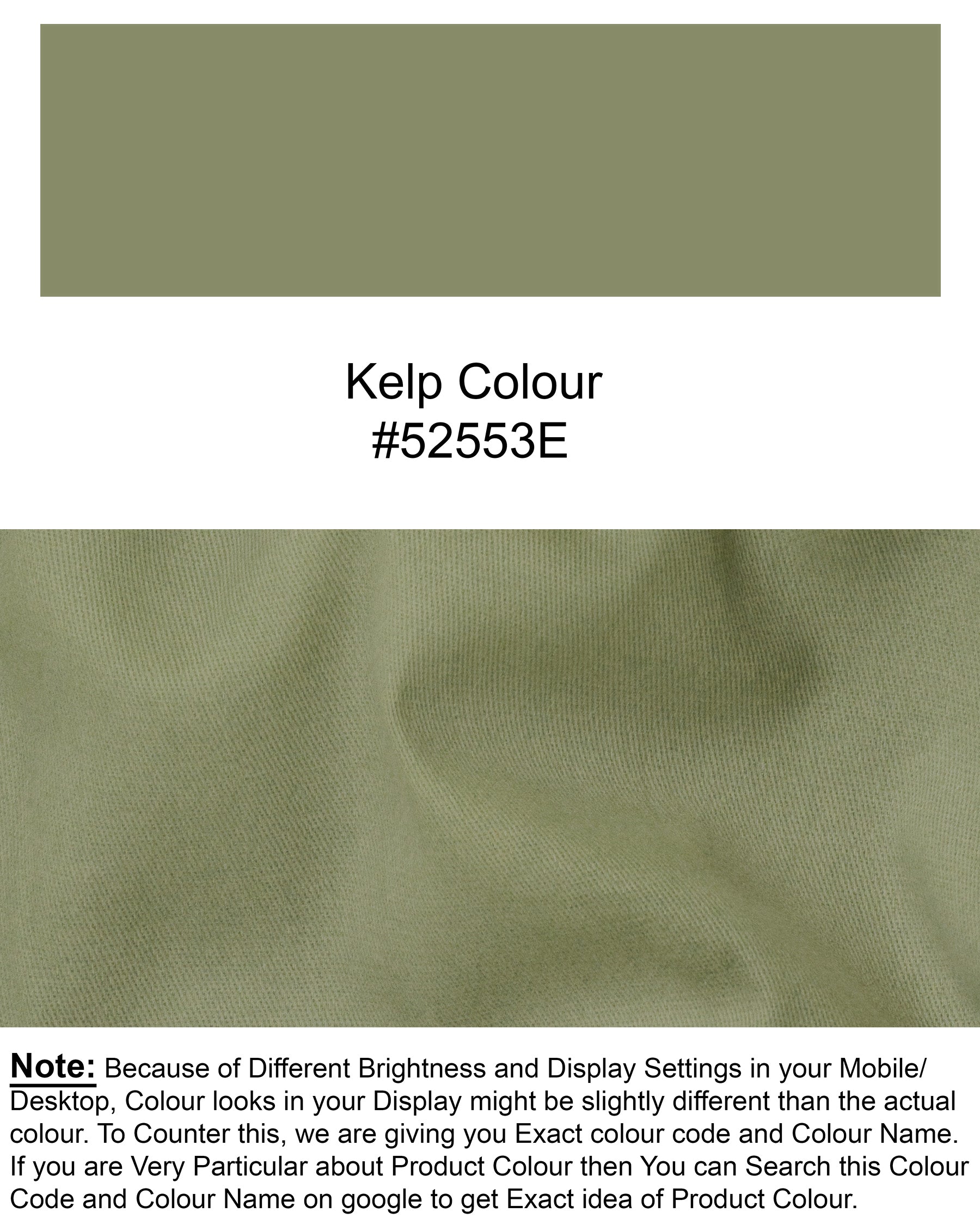 Kelp Green Heavyweight Premium Cotton Pant