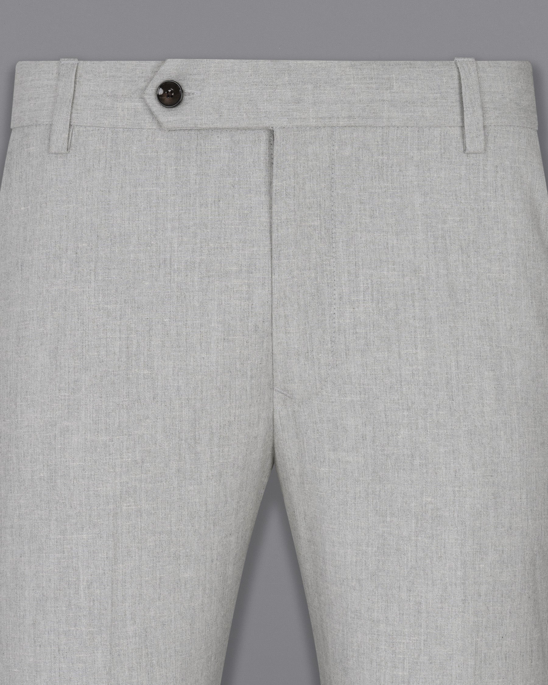 Pumice Grey Wool Rich Pant