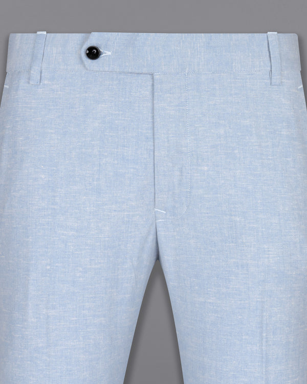 Sky Blue Luxurious Linen Pant
