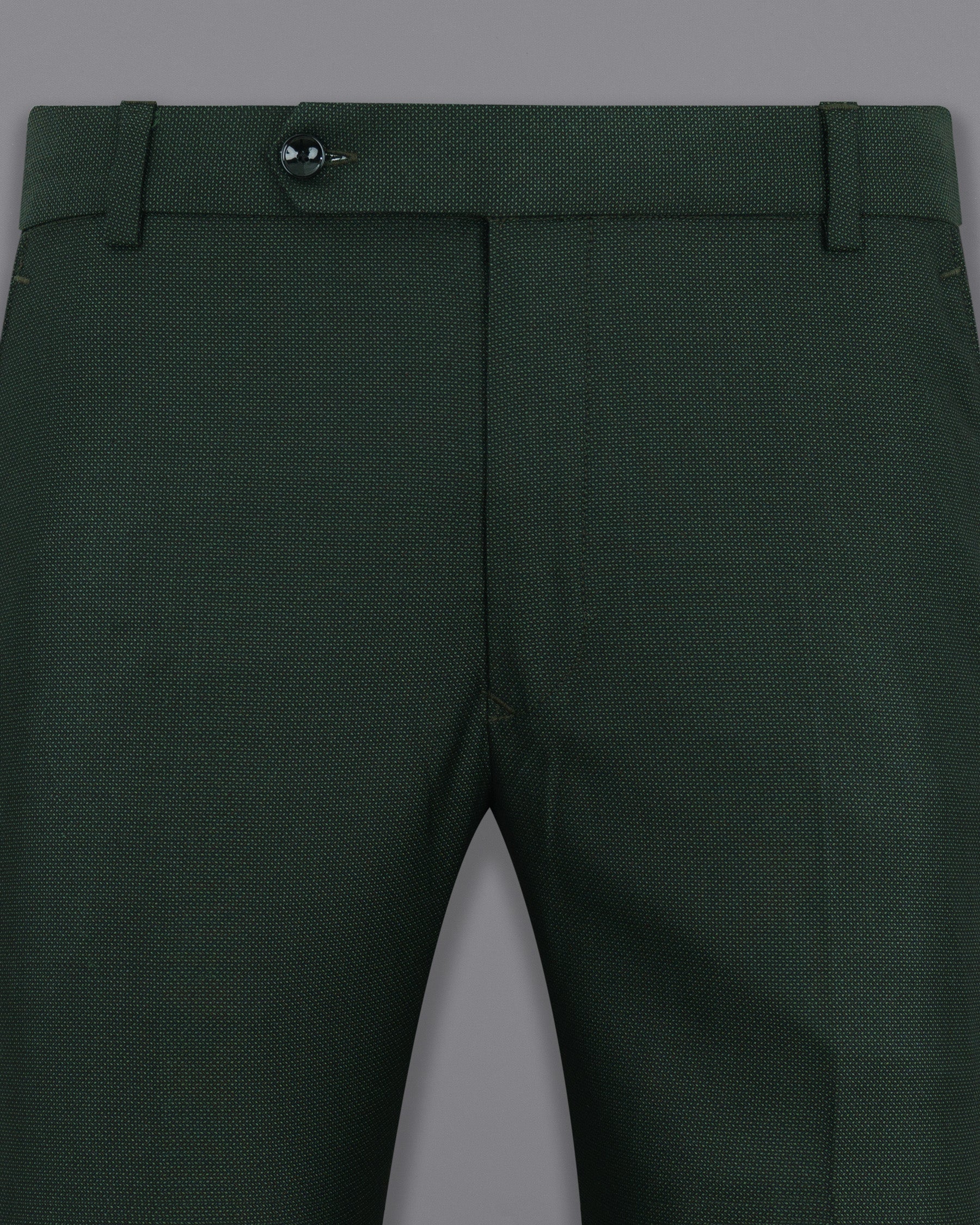 Heavy Metal Green Wool Rich Pant