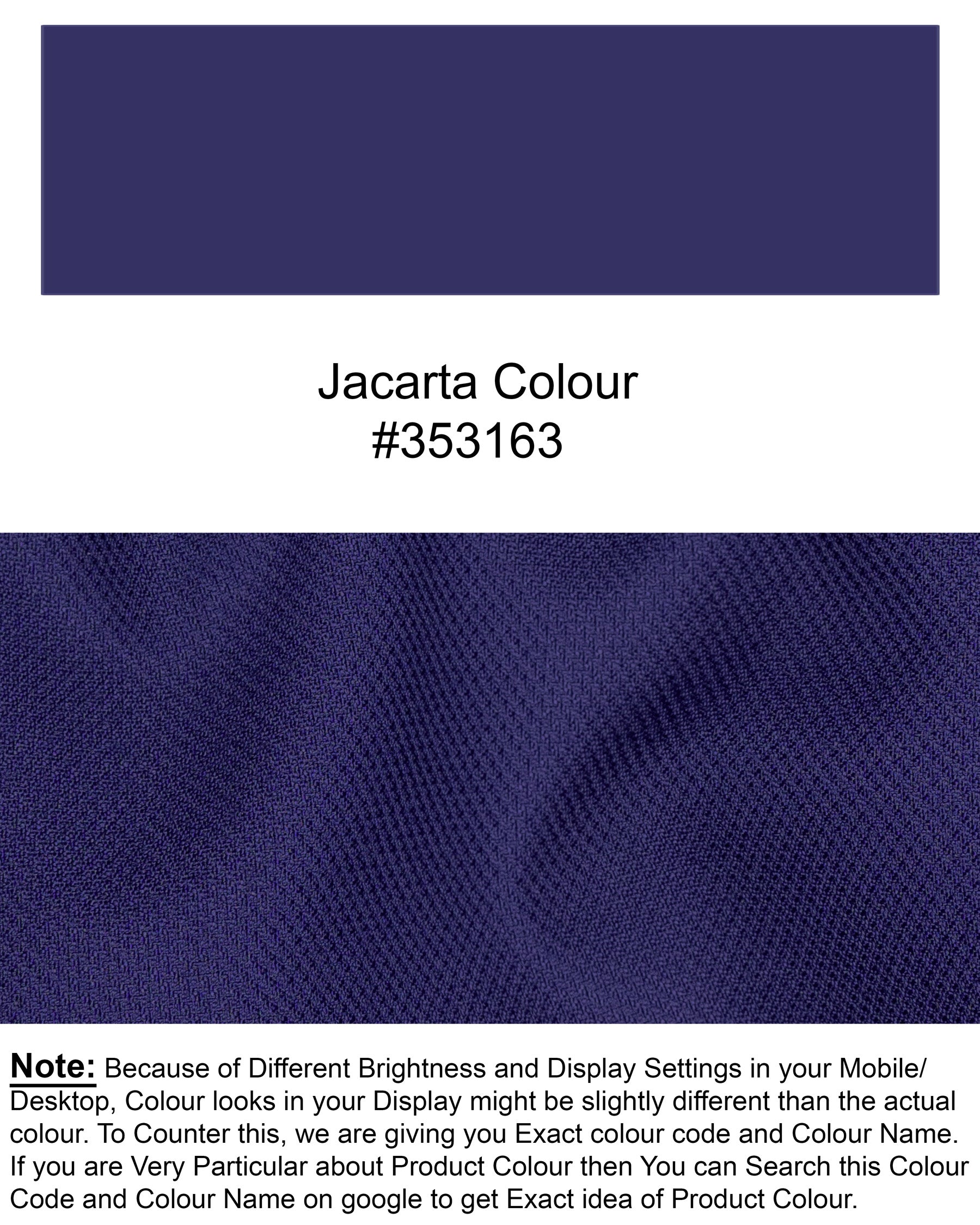 Jacarta Blue Wool Rich Pant