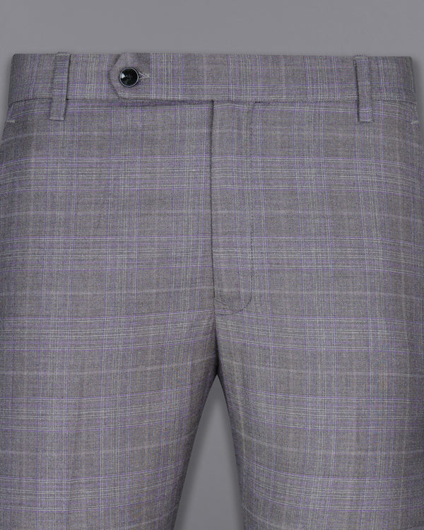 Fedora Plaid Wool Rich Pant