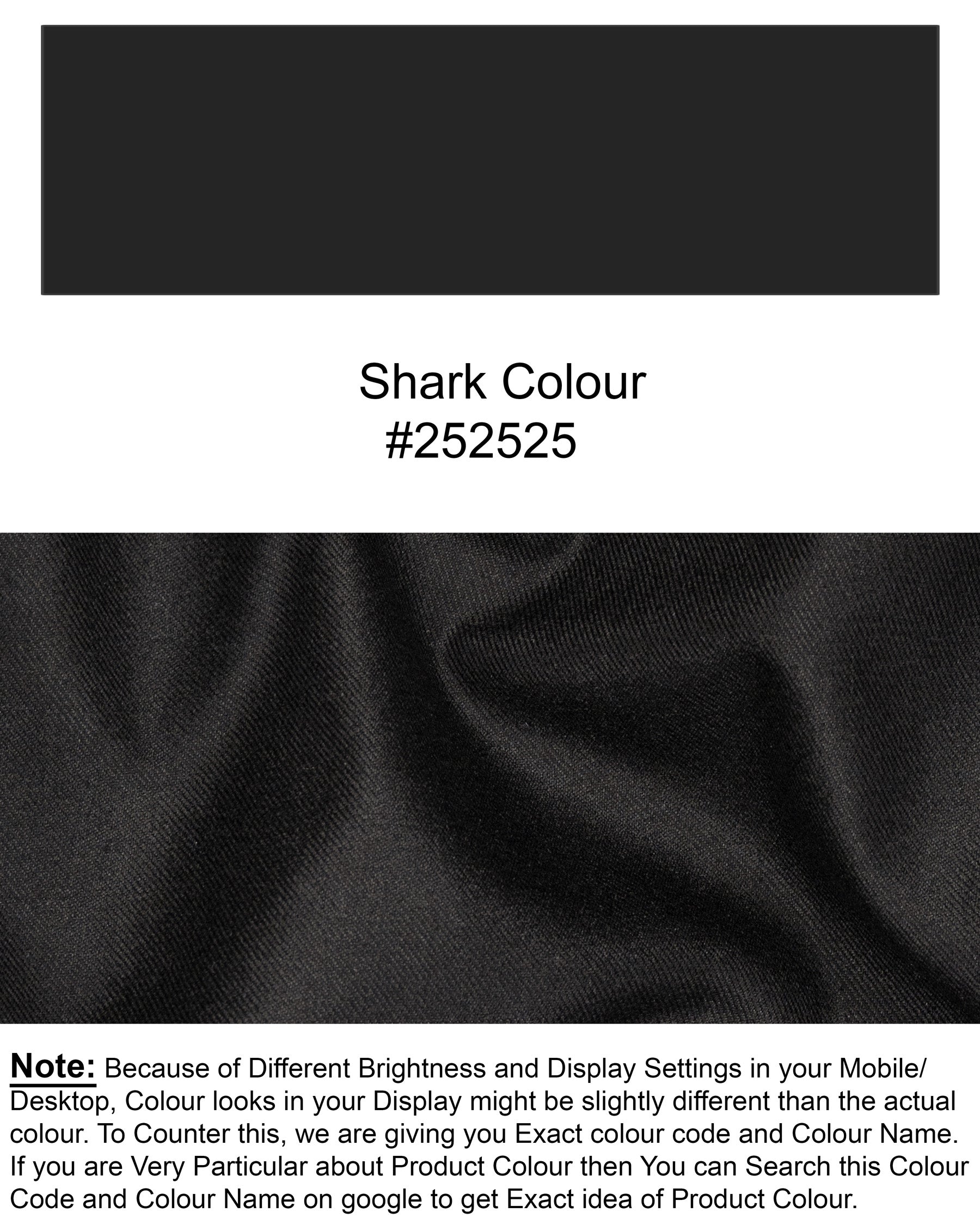 Shark Black Wool Rich Pant