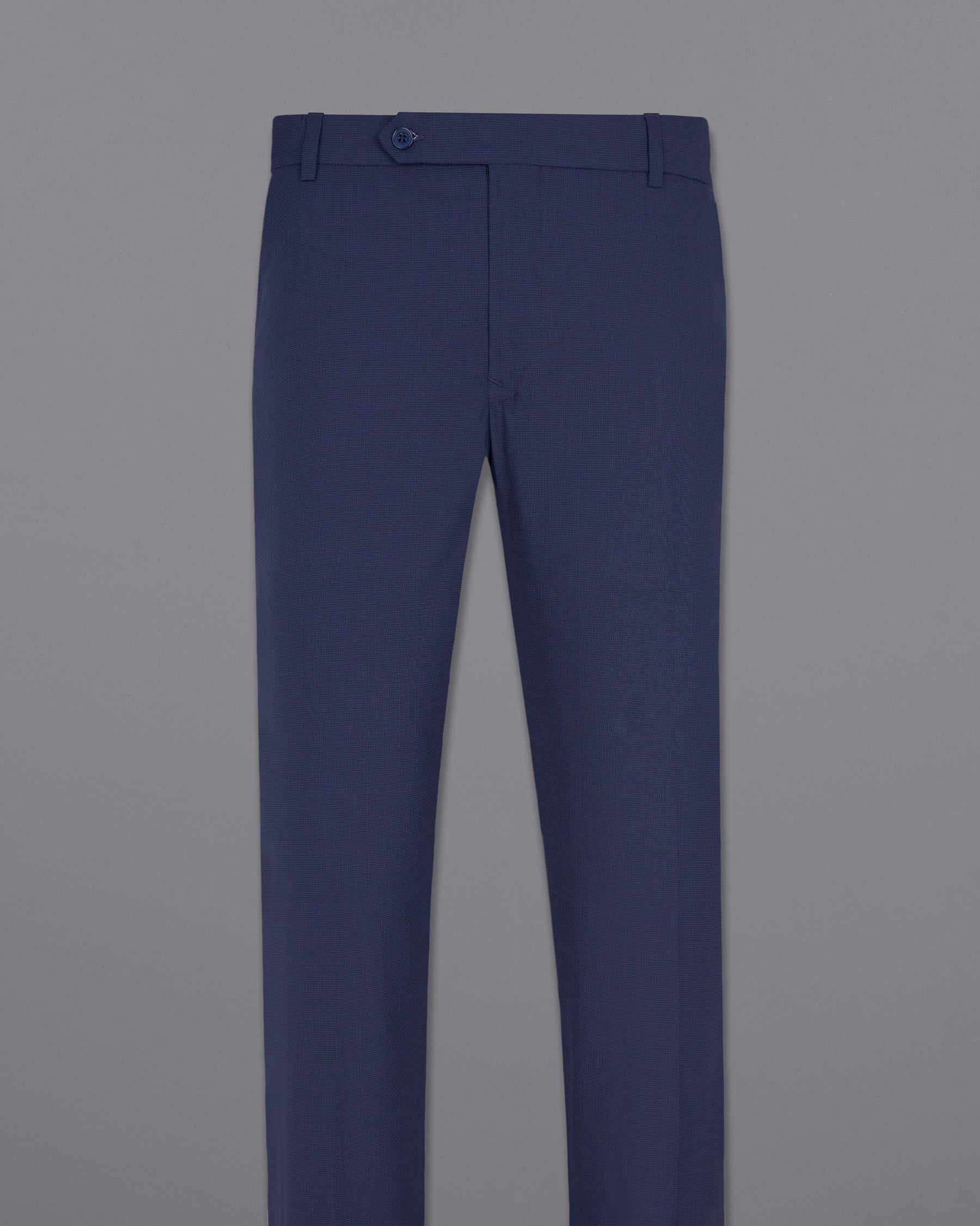 Valhalla Blue subtle plaid Wool Rich Pant