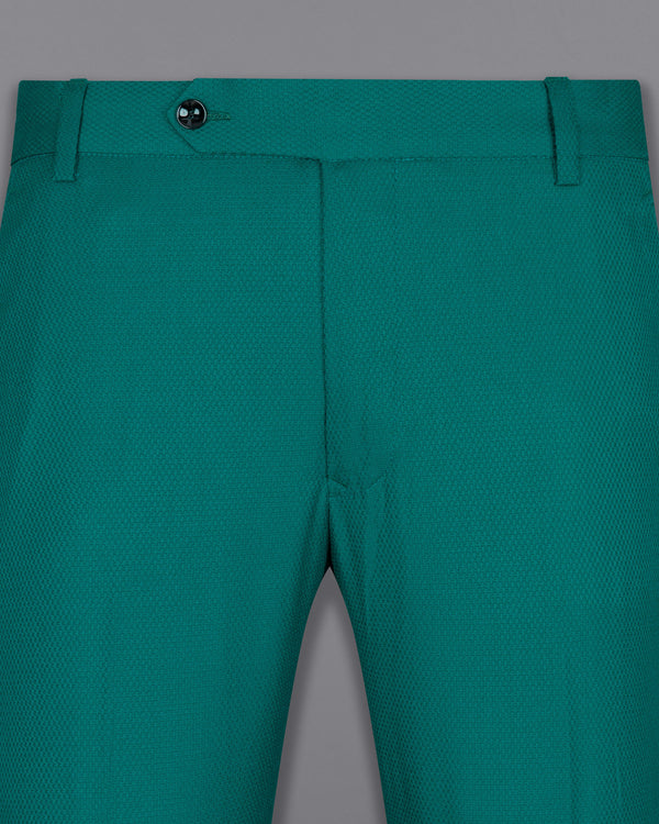 Mosque Green Wool Rich Pant
