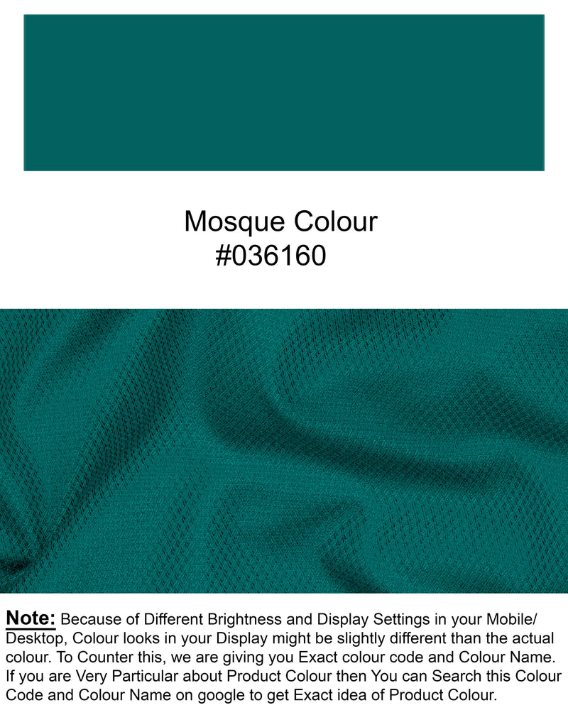 Mosque Green Wool Rich Pant